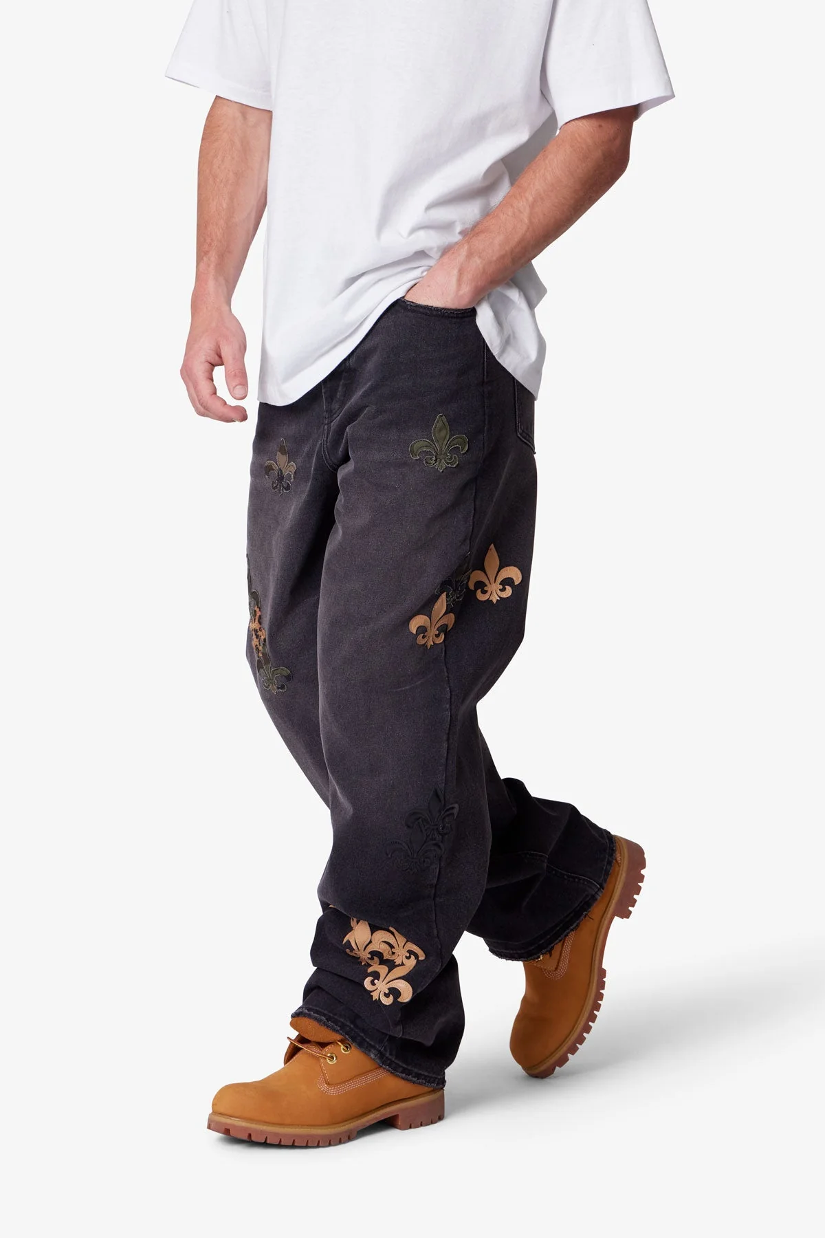Ultra Baggy Fleur Denim - Black - Image 6