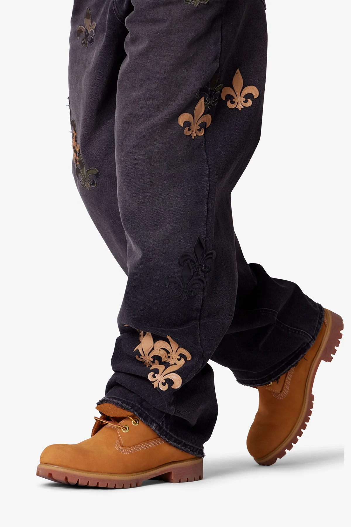 Ultra Baggy Fleur Denim - Black - Image 7
