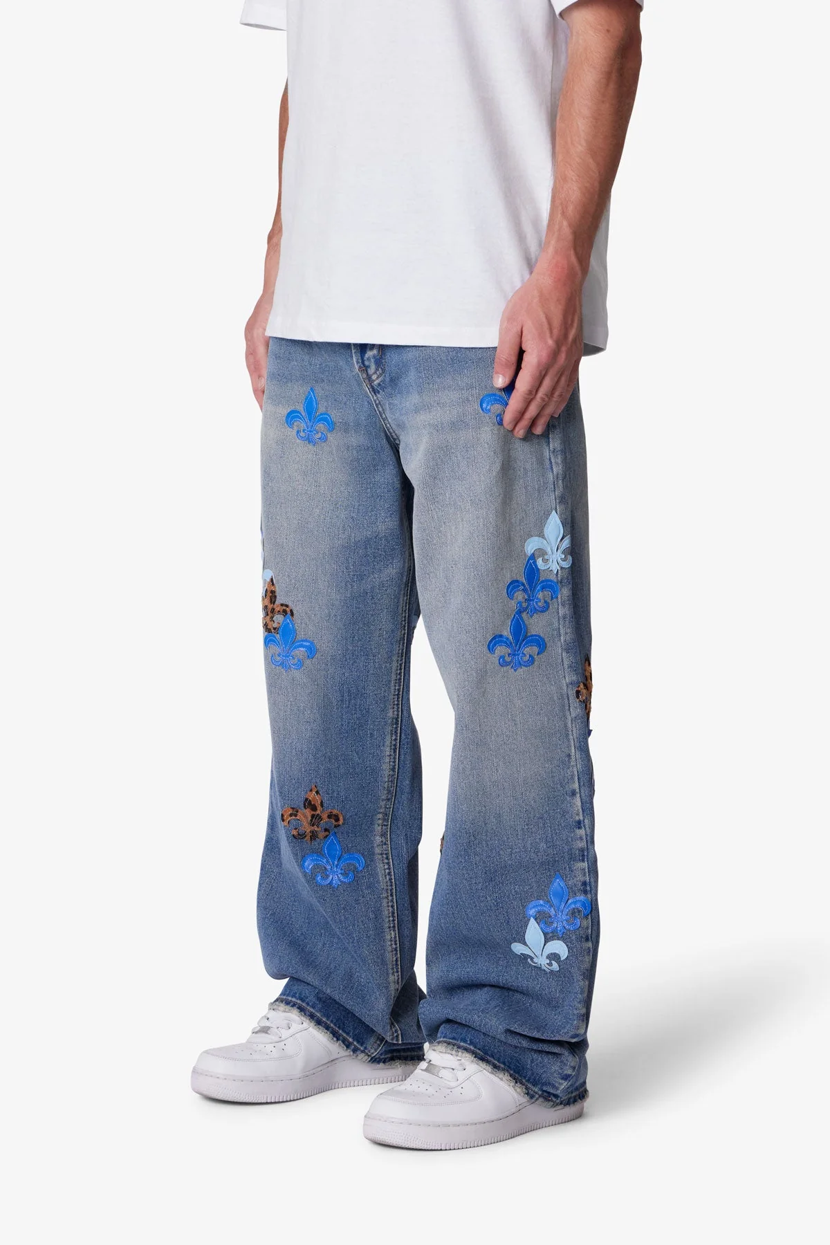 Ultra Baggy Fleur Denim - Blue - Image 3
