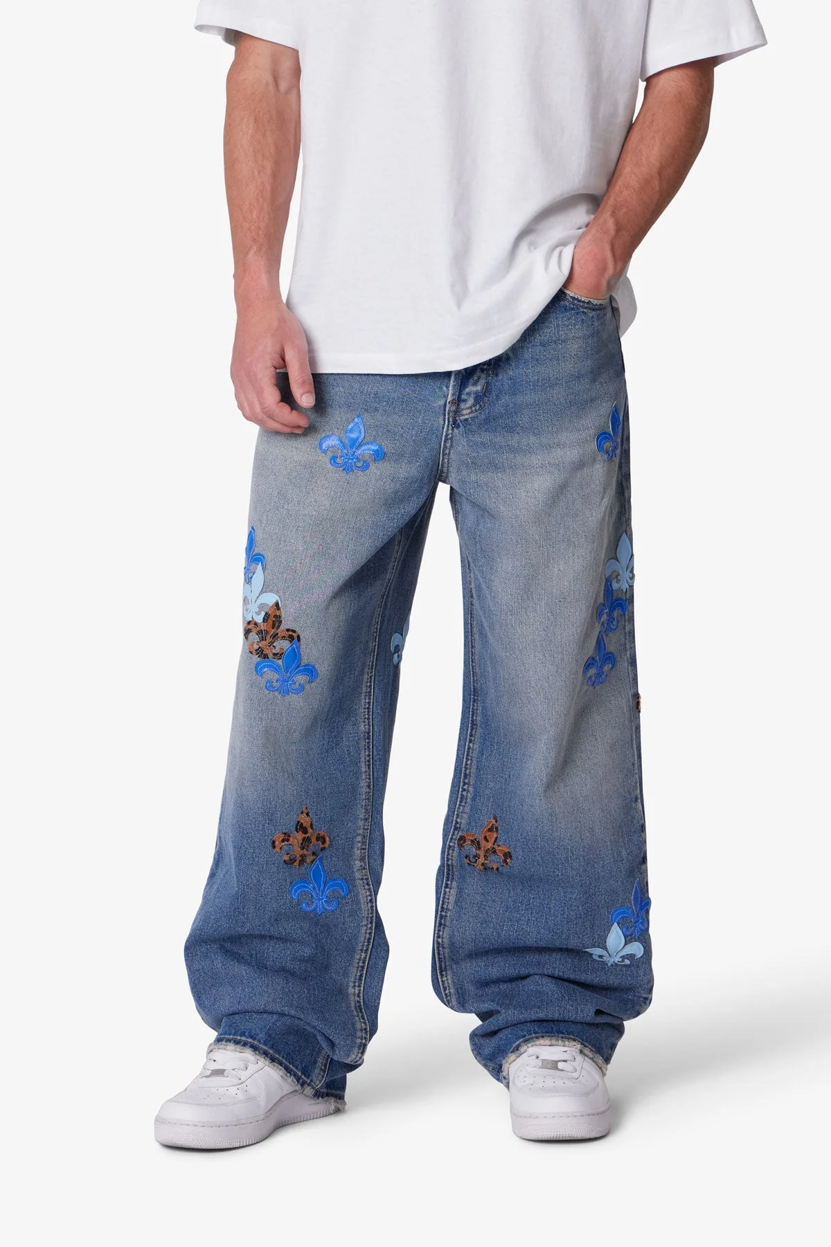 Ultra Baggy Fleur Denim - Blue - Image 6