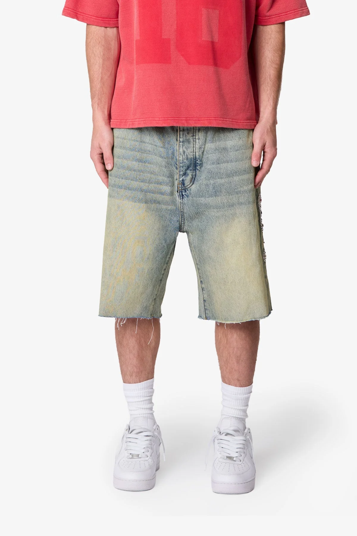 Baggy Mojave Denim Shorts - Blue - Image 3