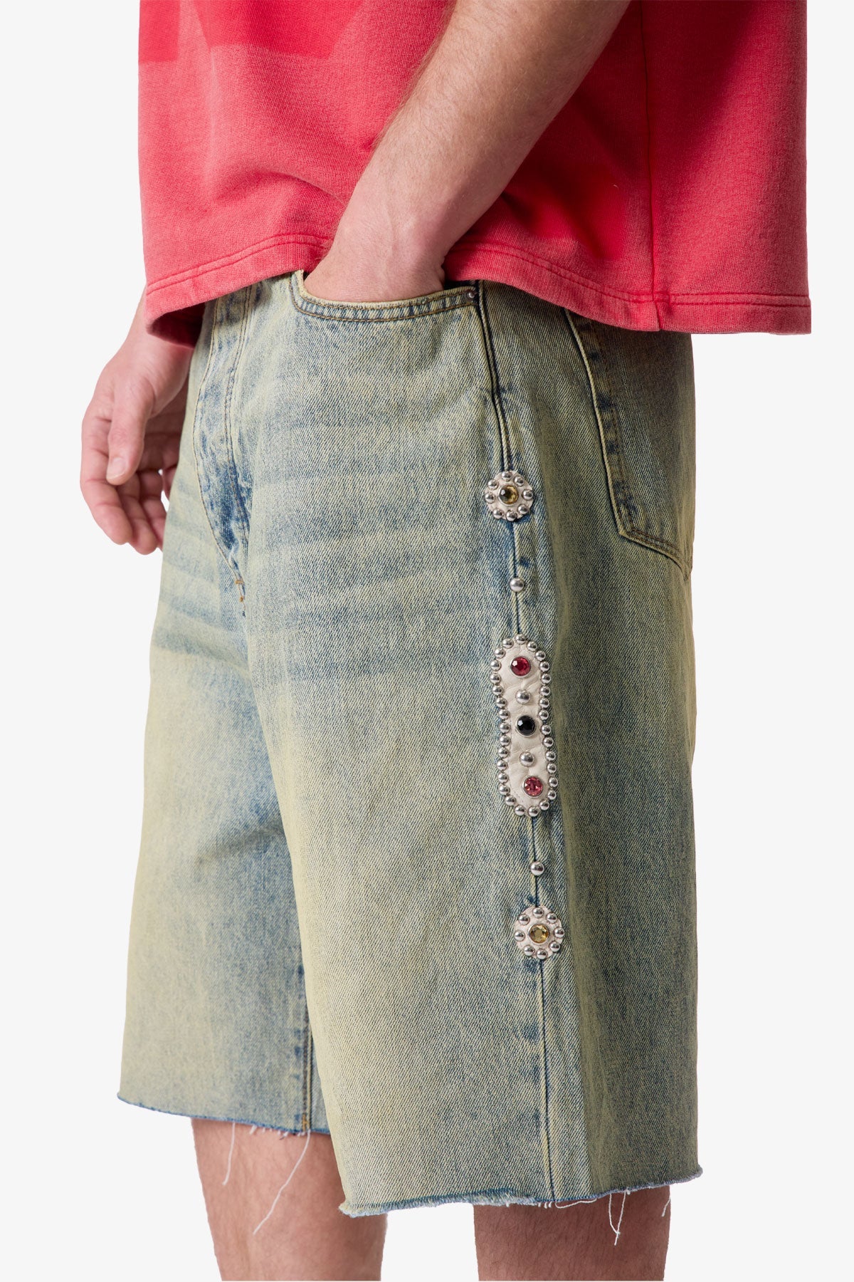 Baggy Mojave Denim Shorts - Blue - Image 7