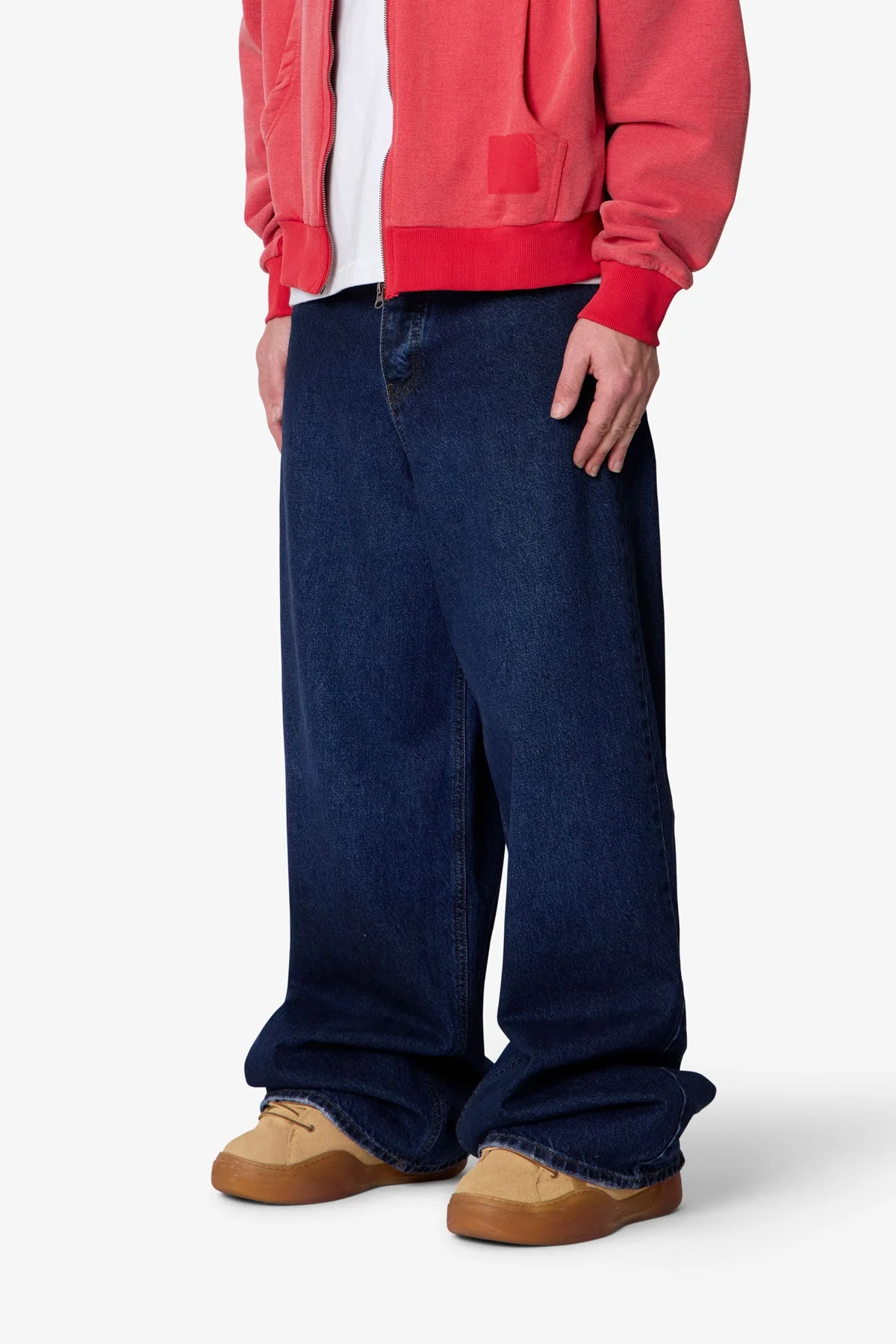 Baggy Rave Denim - Washed Dark Blue - Image 3