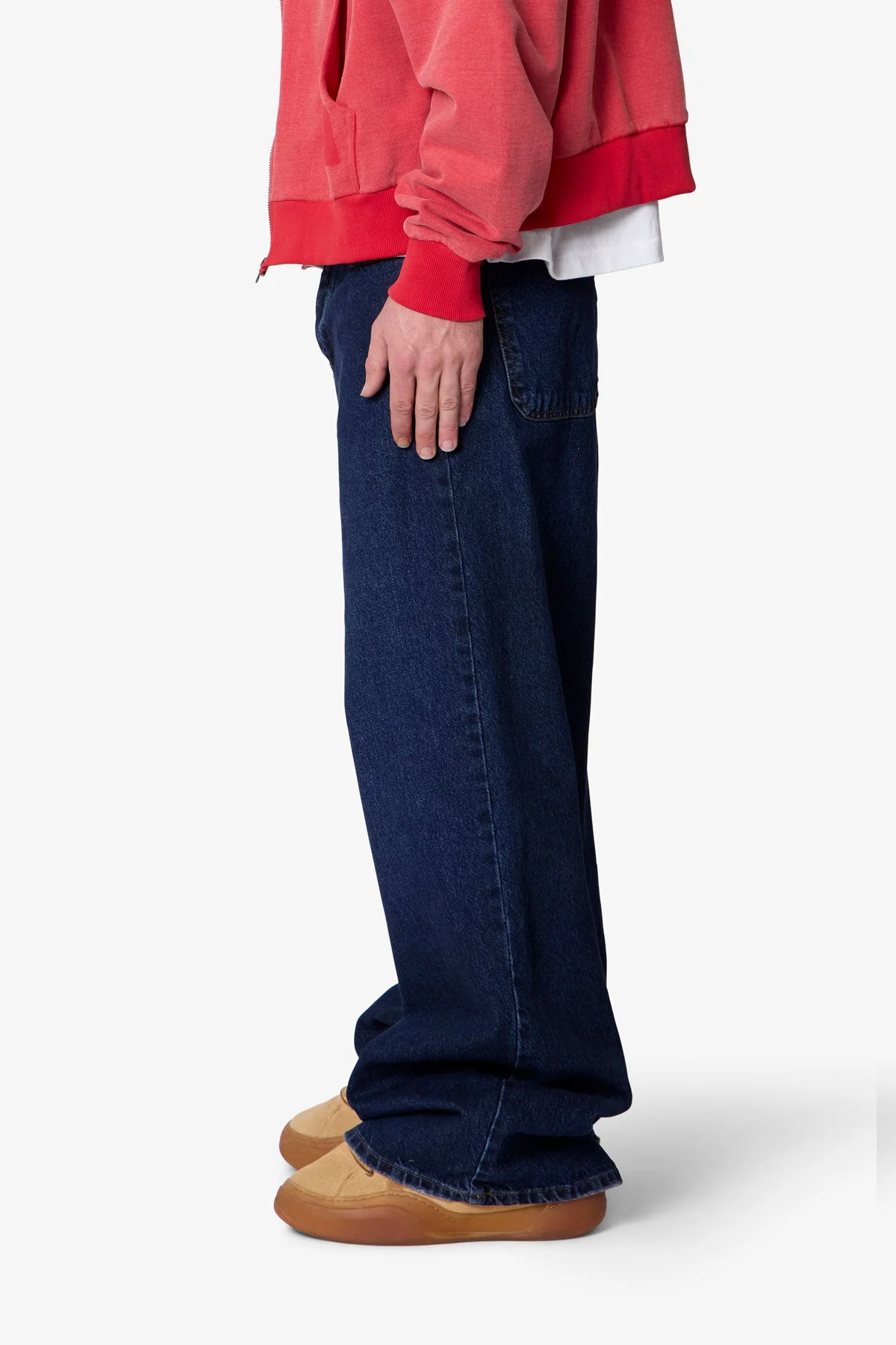 Baggy Rave Denim - Washed Dark Blue - Image 4