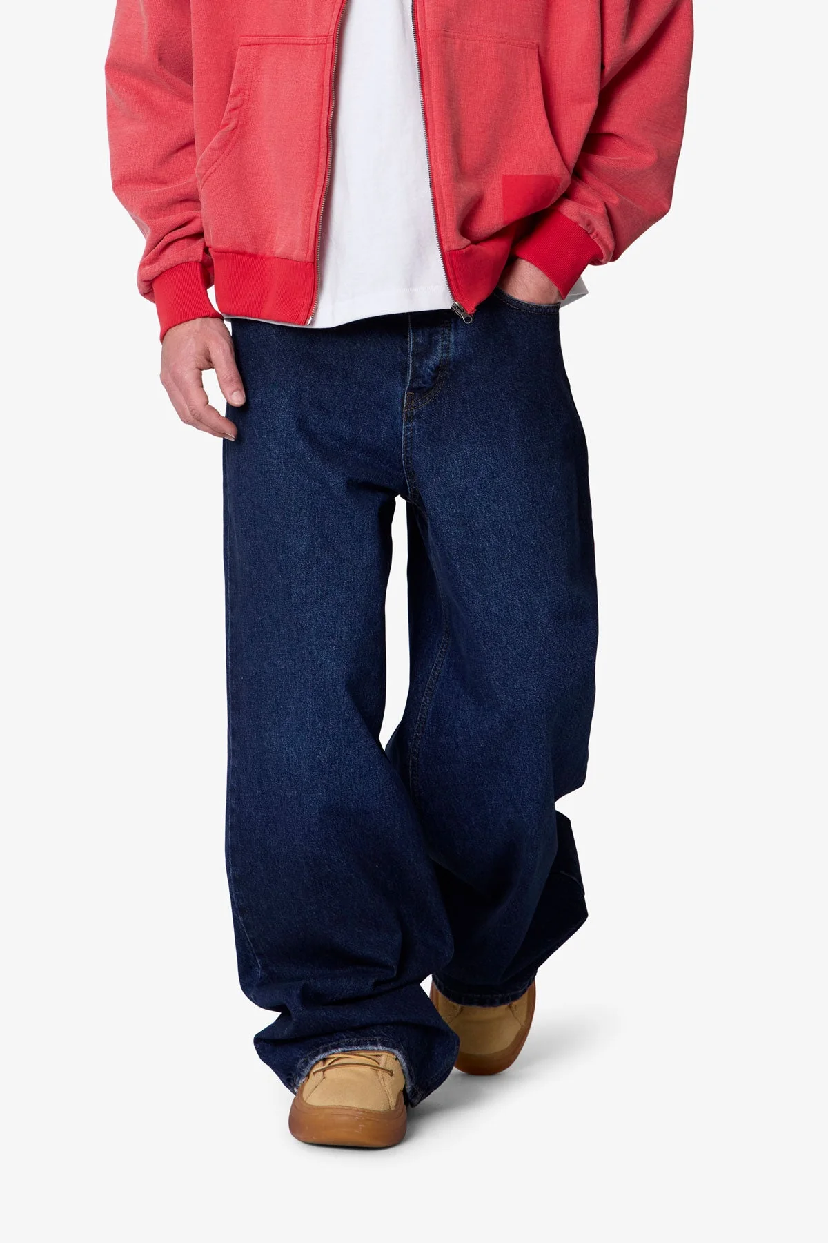 Baggy Rave Denim - Washed Dark Blue - Image 6