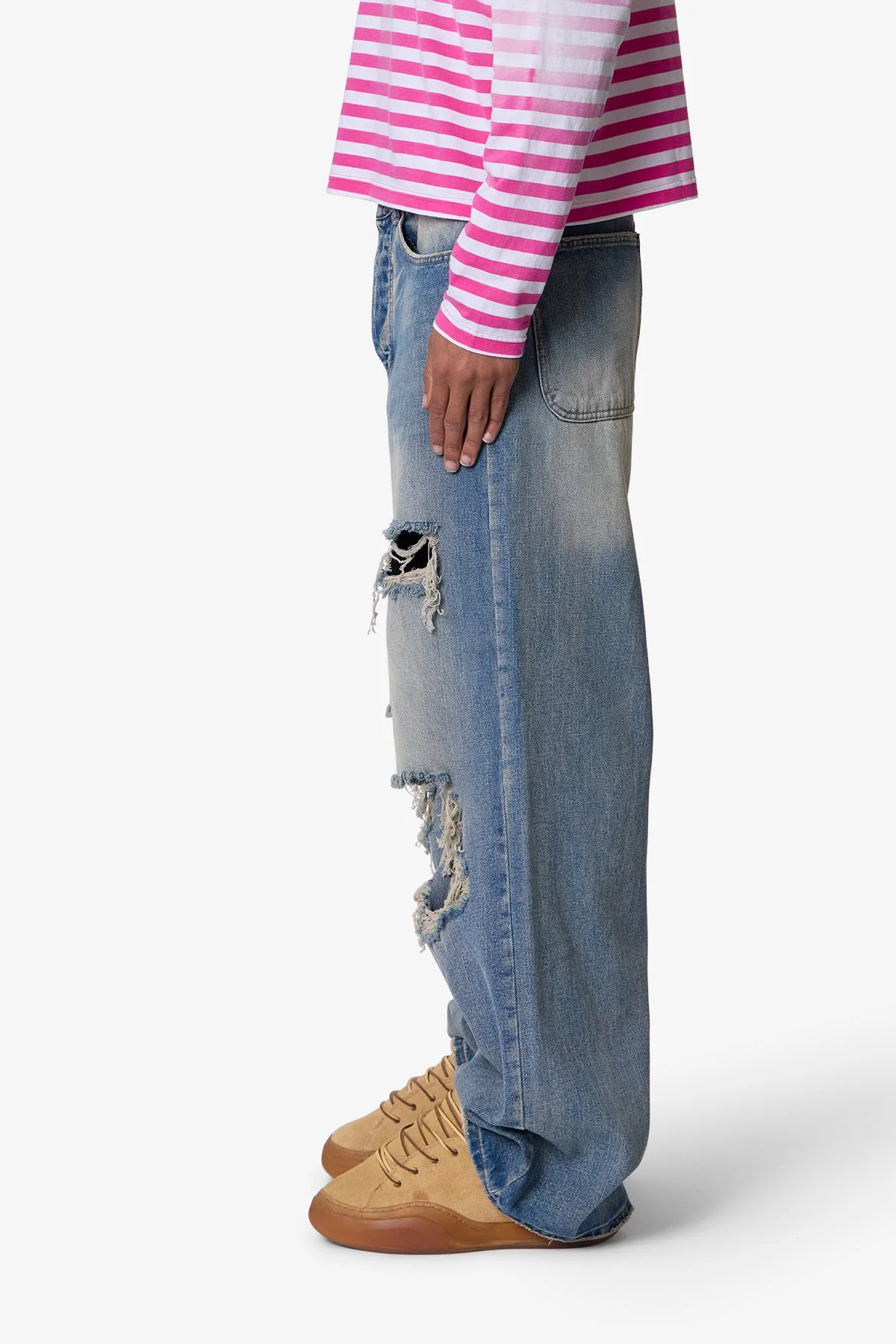 Blowout Rave Denim - Vintage Blue - Image 4