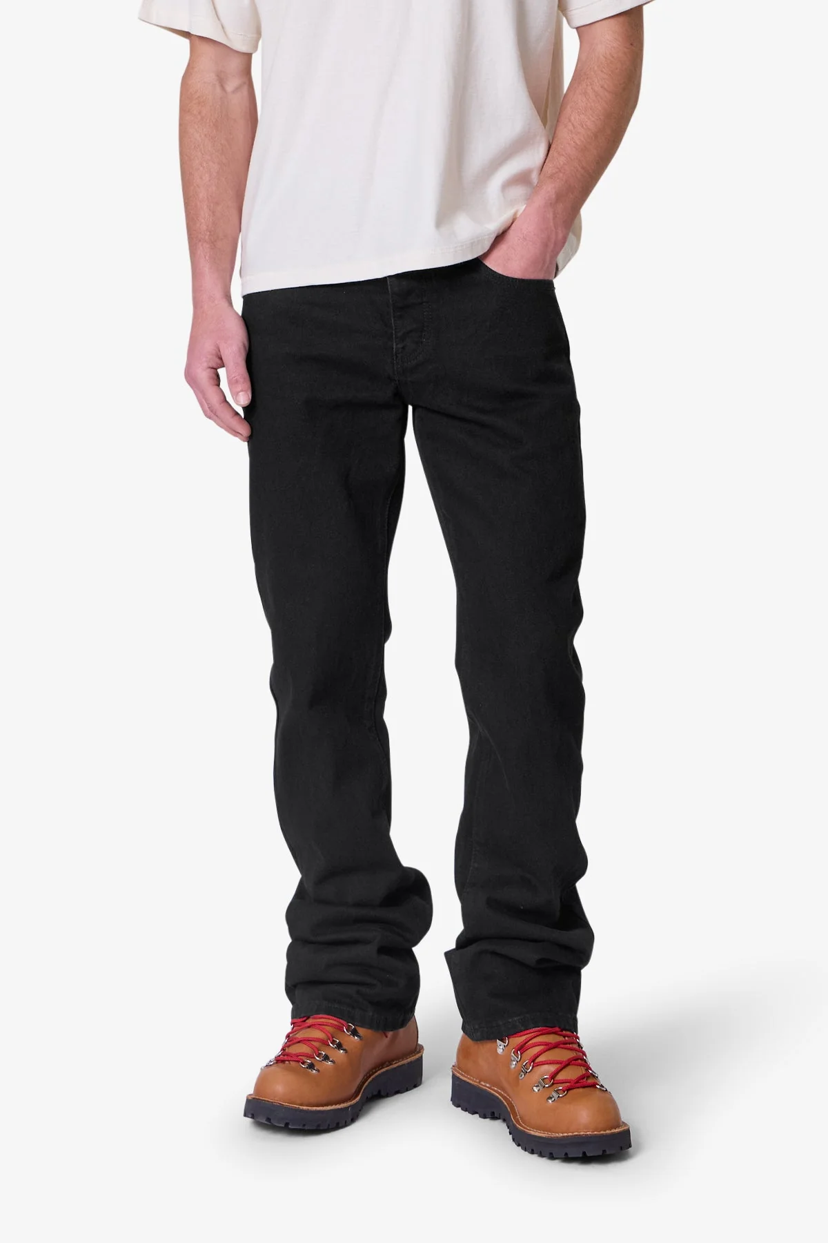 Raw Bootcut Denim - Rinsed Black - Image 6