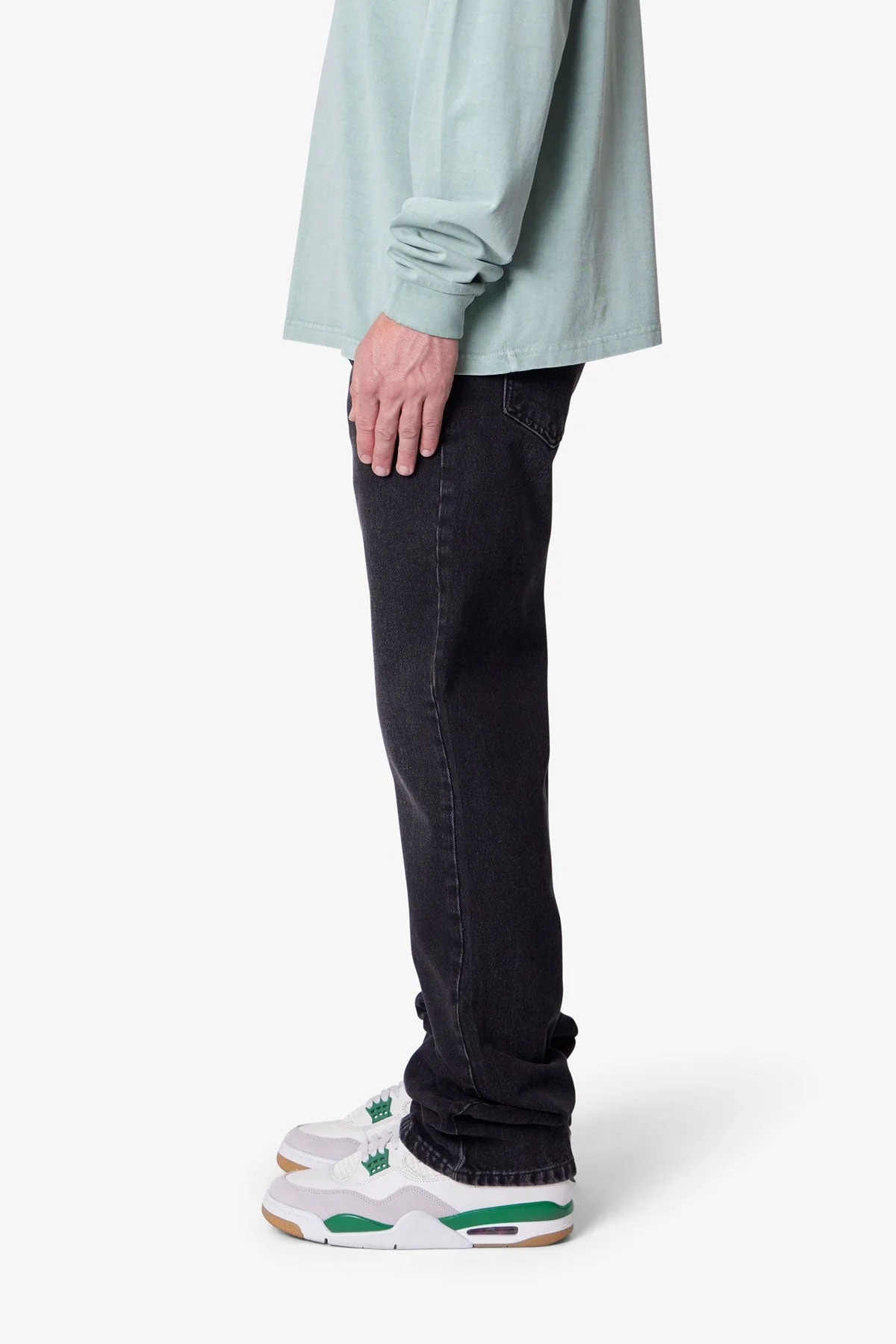Bootcut Denim - Stone Wash Black - Image 4