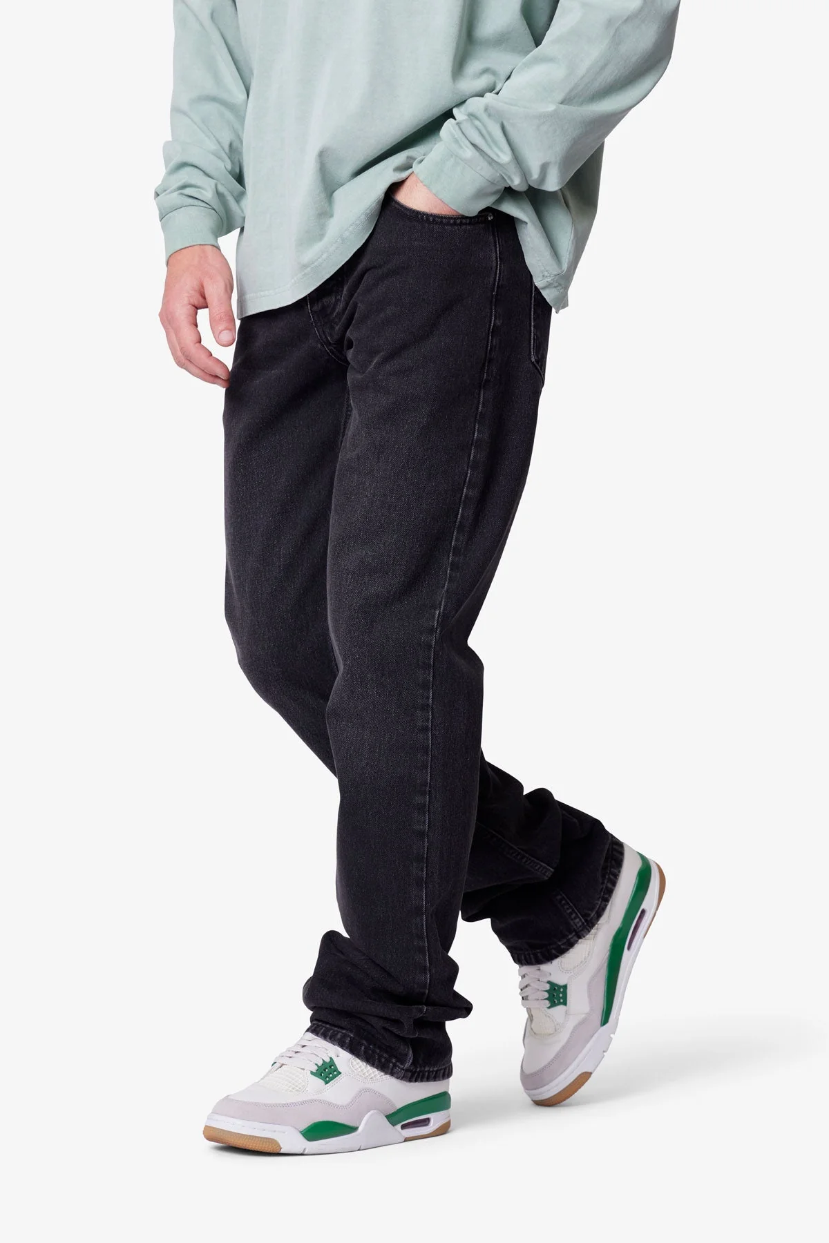 Bootcut Denim - Stone Wash Black - Image 6