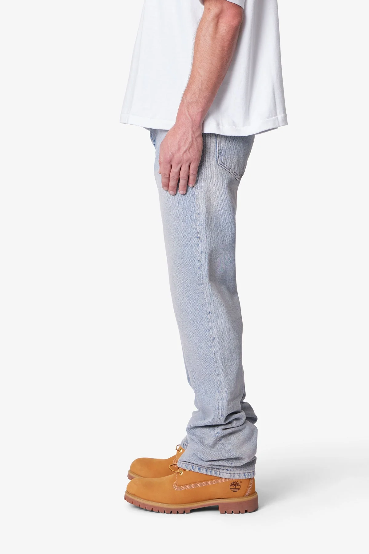 Bootcut Denim - Light Sand Washed Blue - Image 4