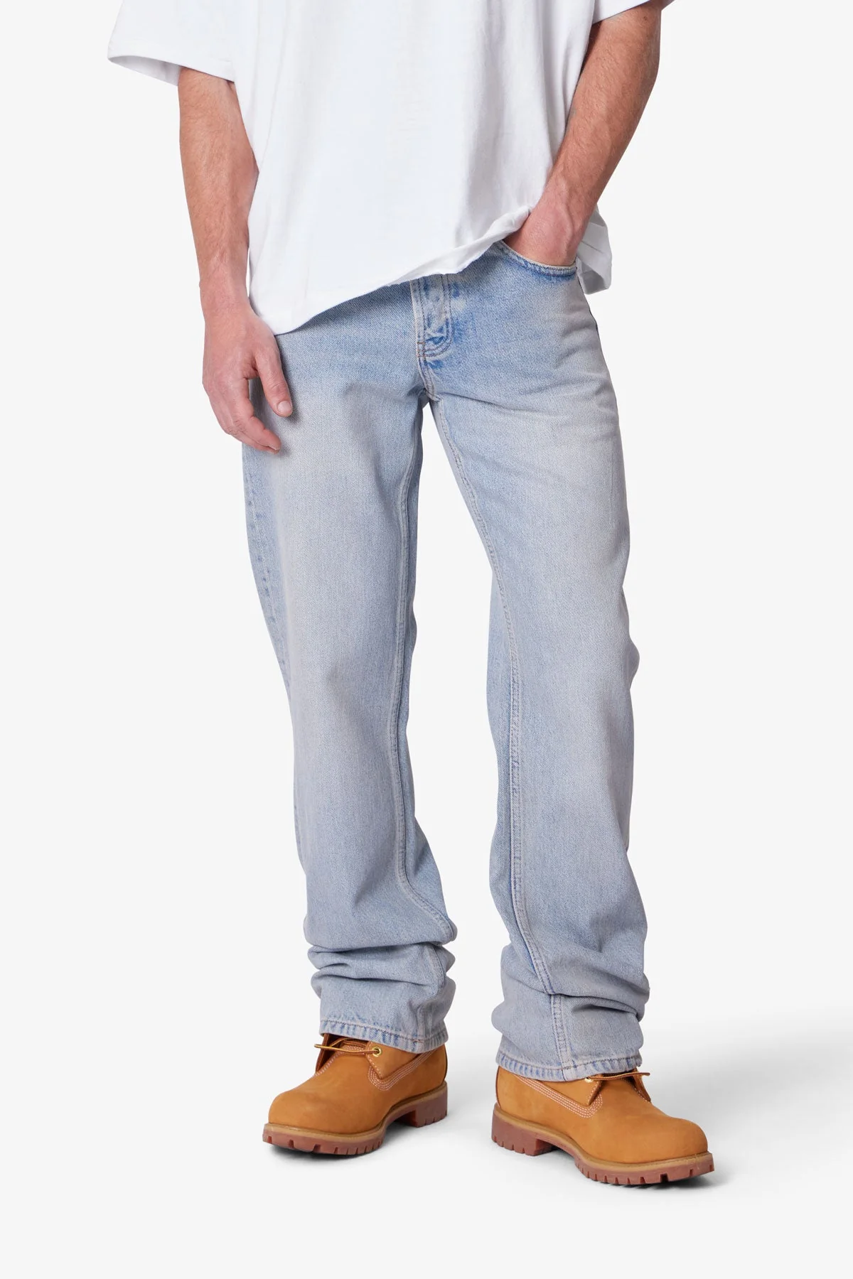 Bootcut Denim - Light Sand Washed Blue - Image 6