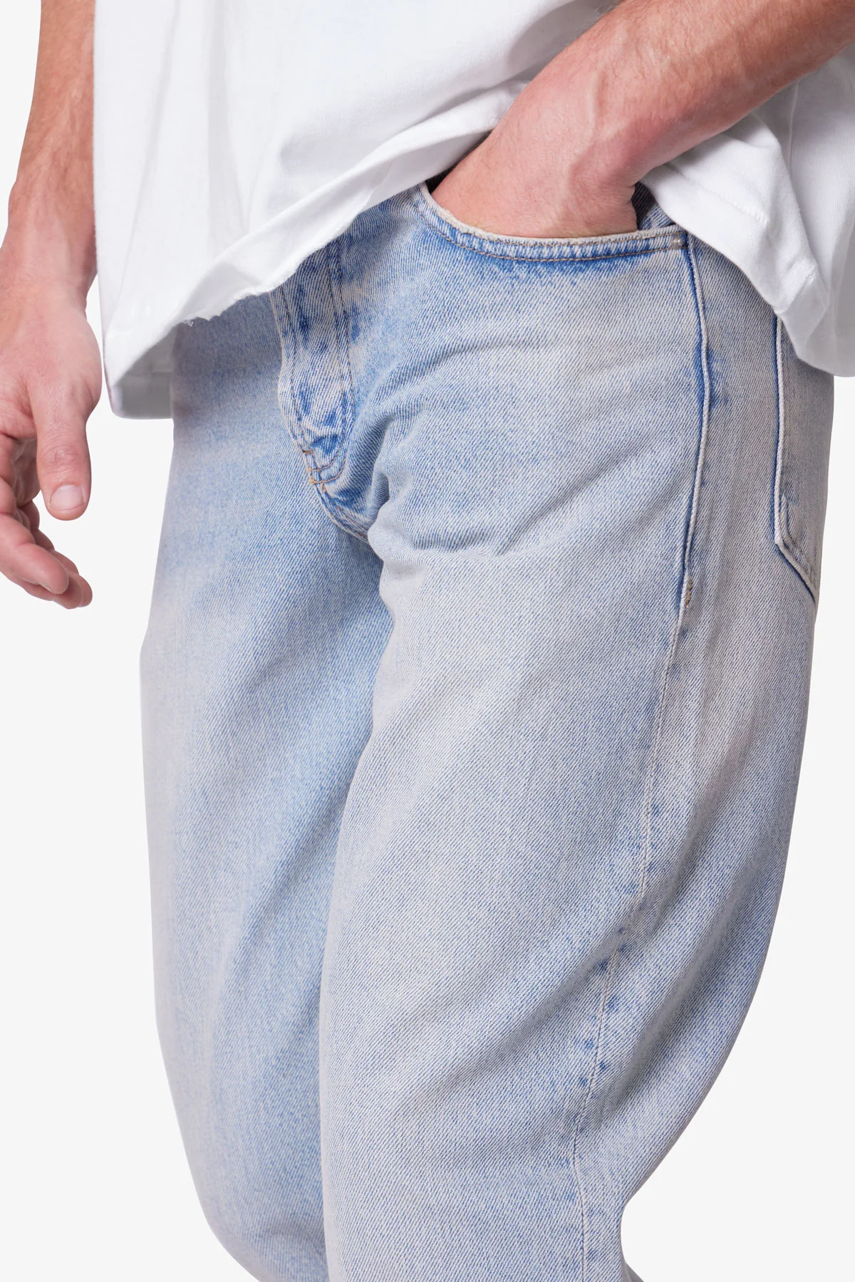 Bootcut Denim - Light Sand Washed Blue - Image 7