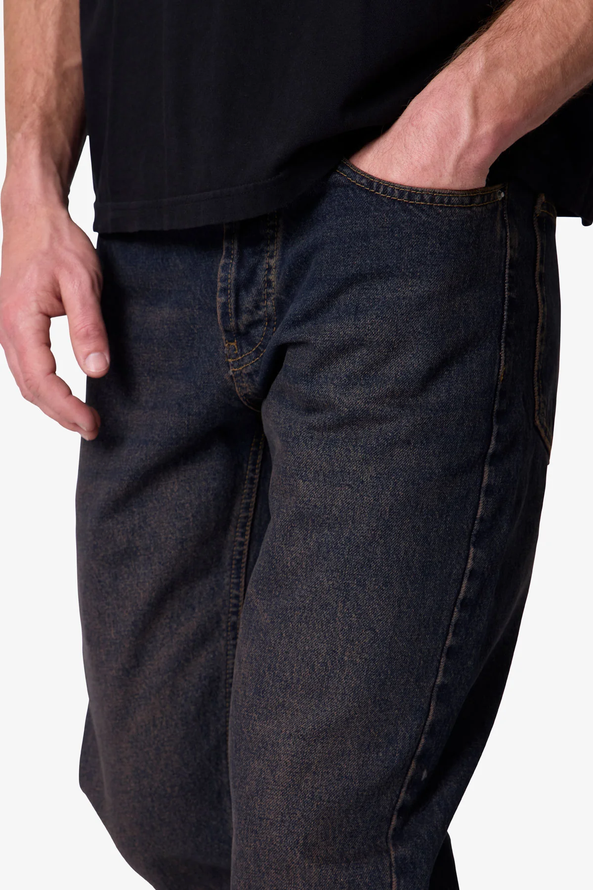 Bootcut Denim - Washed Brown - Image 7