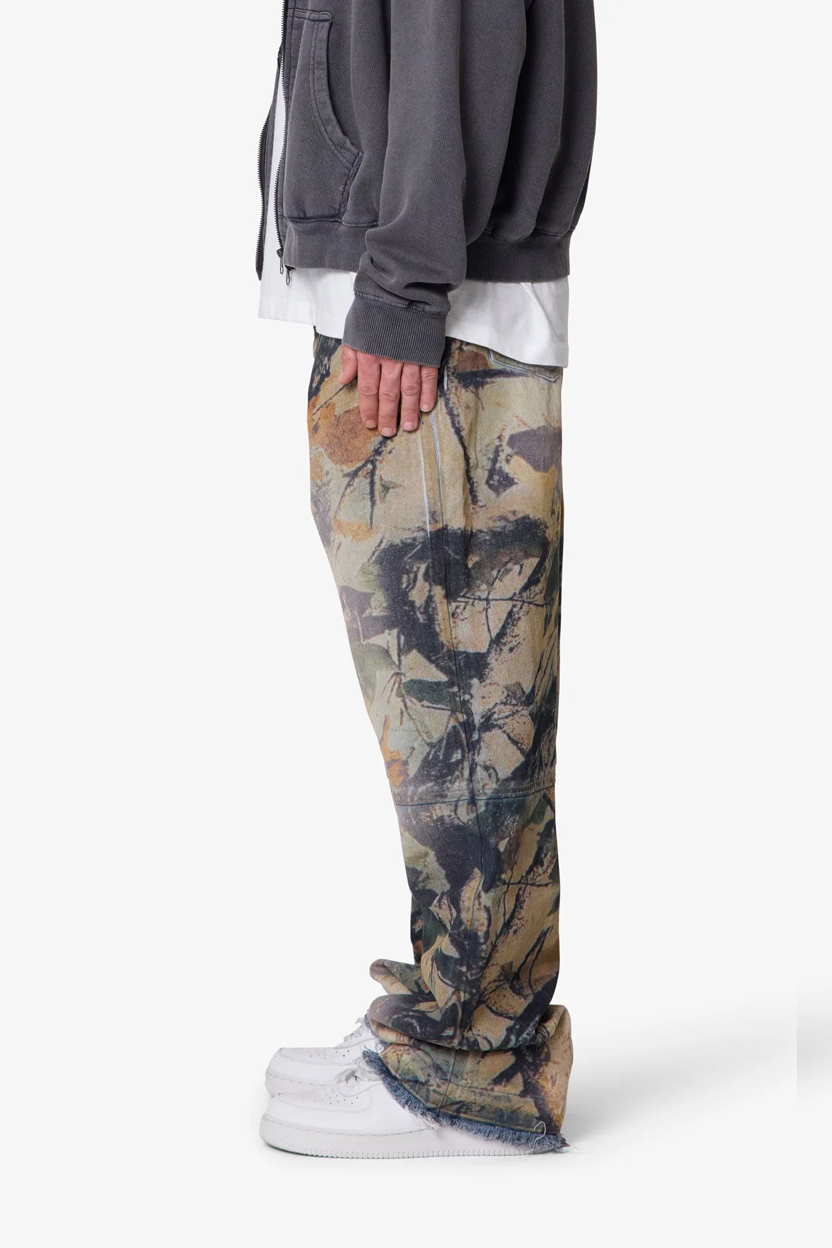 Camo Printed Ultra Baggy Denim - Oak Camo - Image 4
