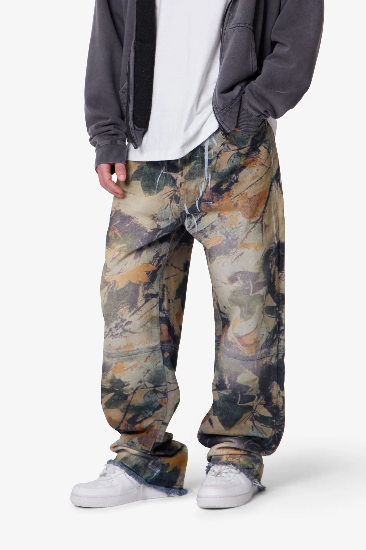 Camo Printed Ultra Baggy Denim - Oak Camo - Image 6