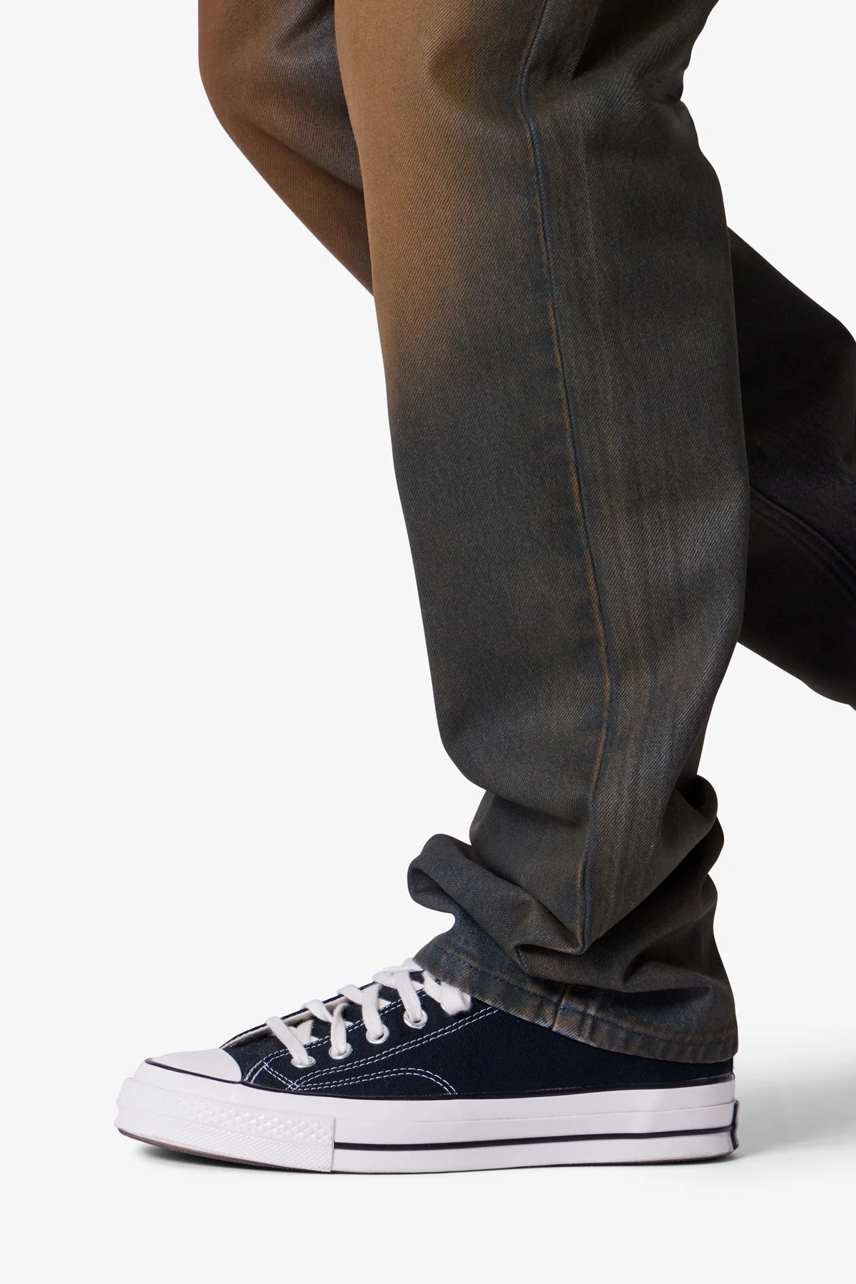 D732 Rust Wash Denim - Black/Brown - Image 7