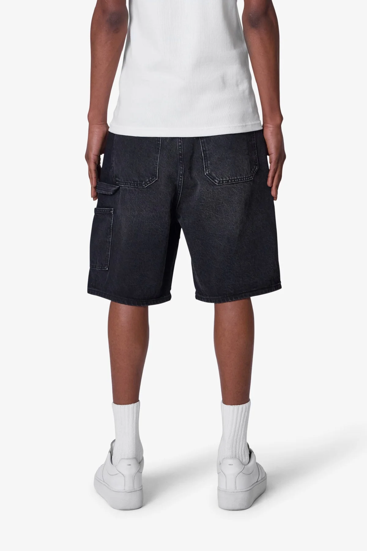 Western Jewel Denim Shorts - Washed Black - Image 5