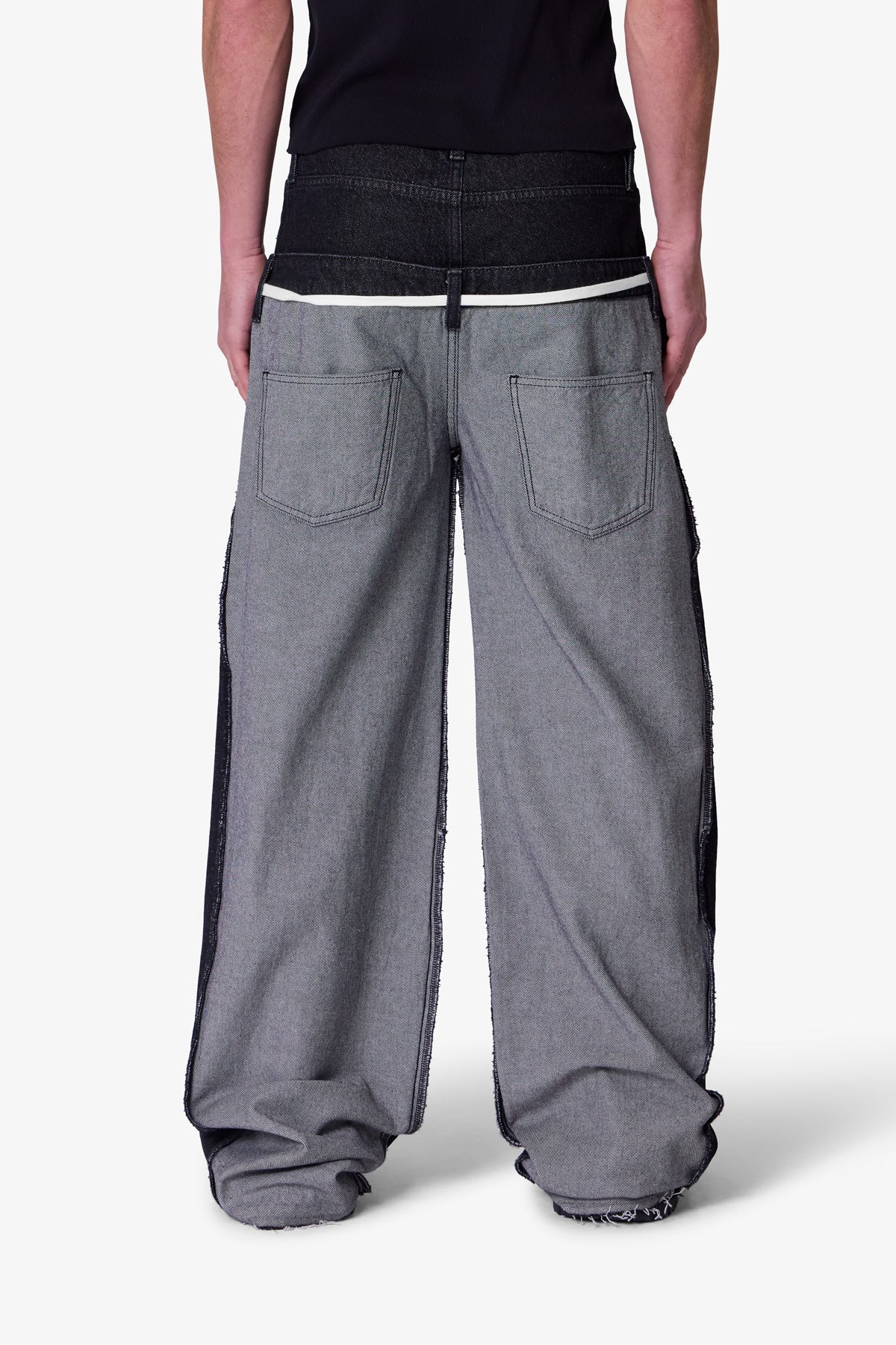 Inside Out Slip off Denim - Washed Black - Image 5