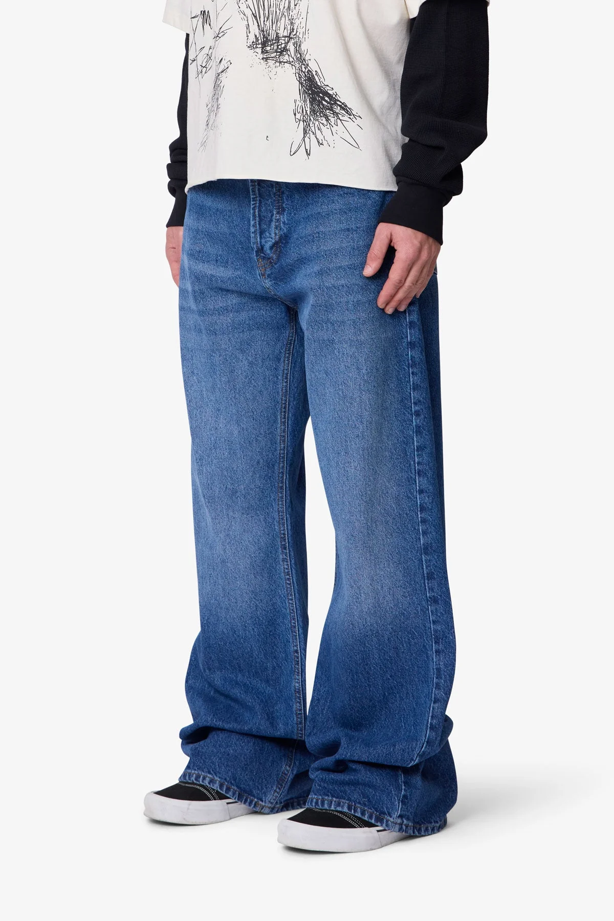 Kick Flare Denim - Blue - Image 3