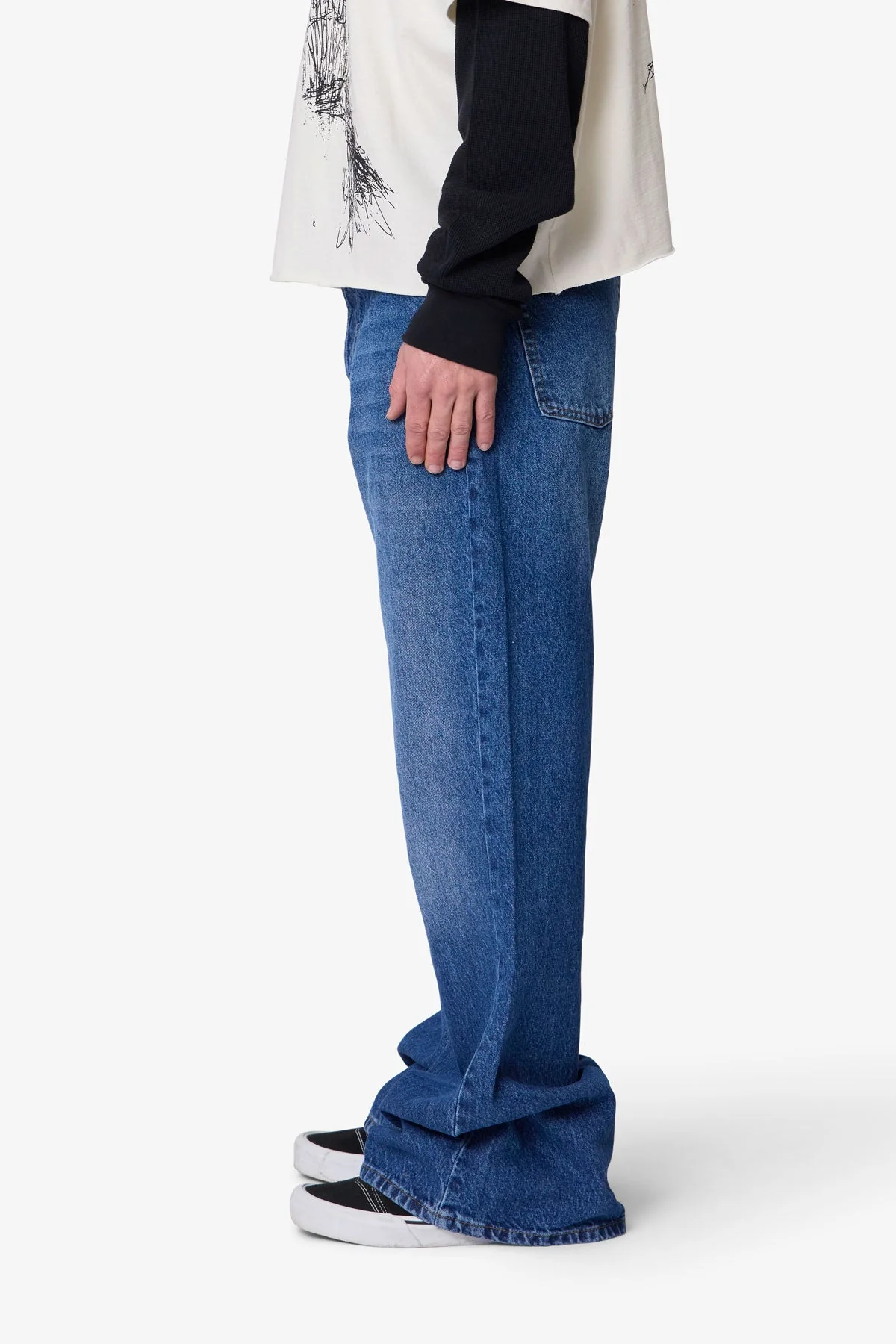 Kick Flare Denim - Blue - Image 4