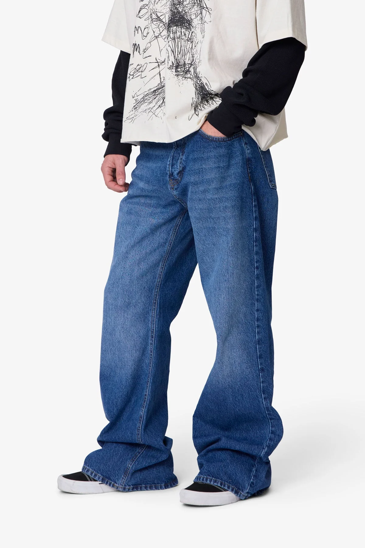 Kick Flare Denim - Blue - Image 6