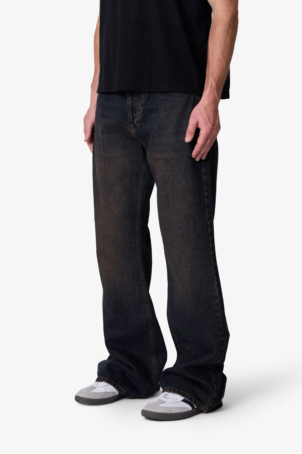 Kick Flare Denim - Washed Brown - Image 3