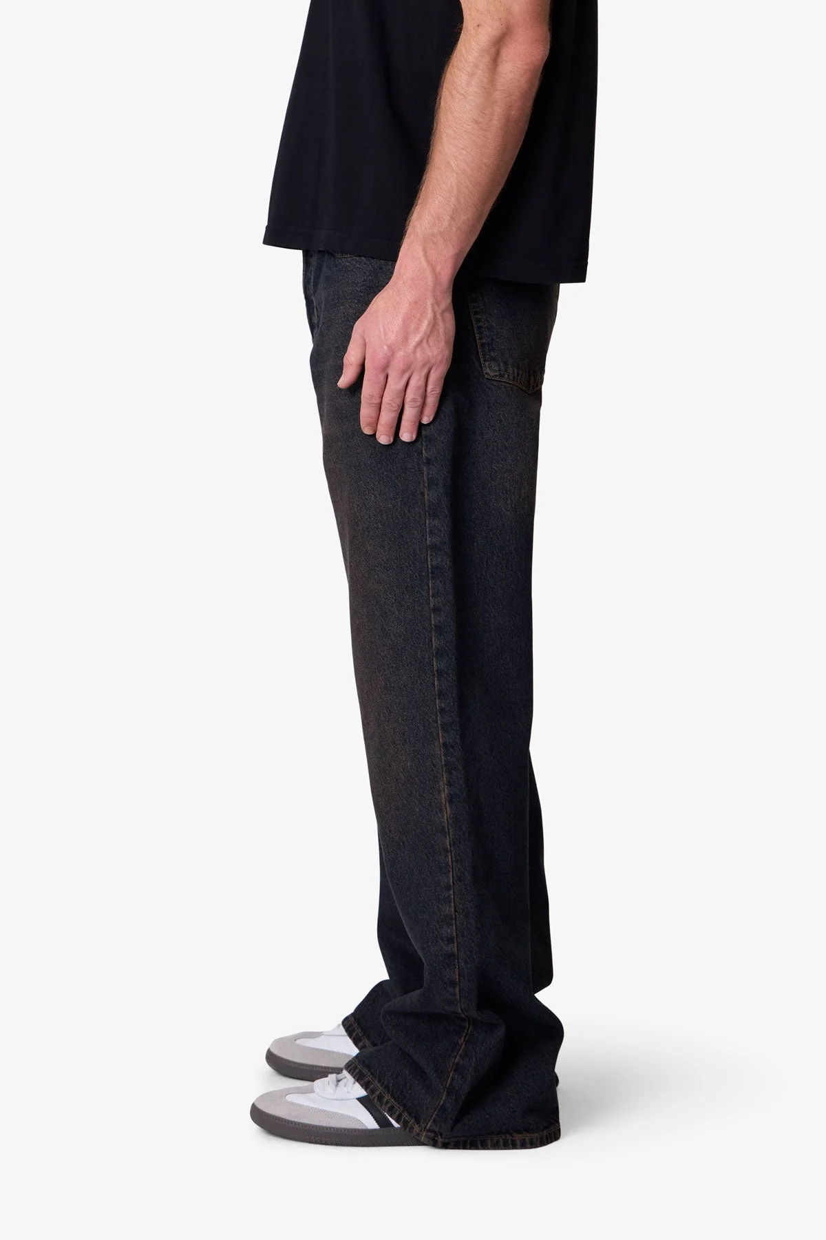 Kick Flare Denim - Washed Brown - Image 4