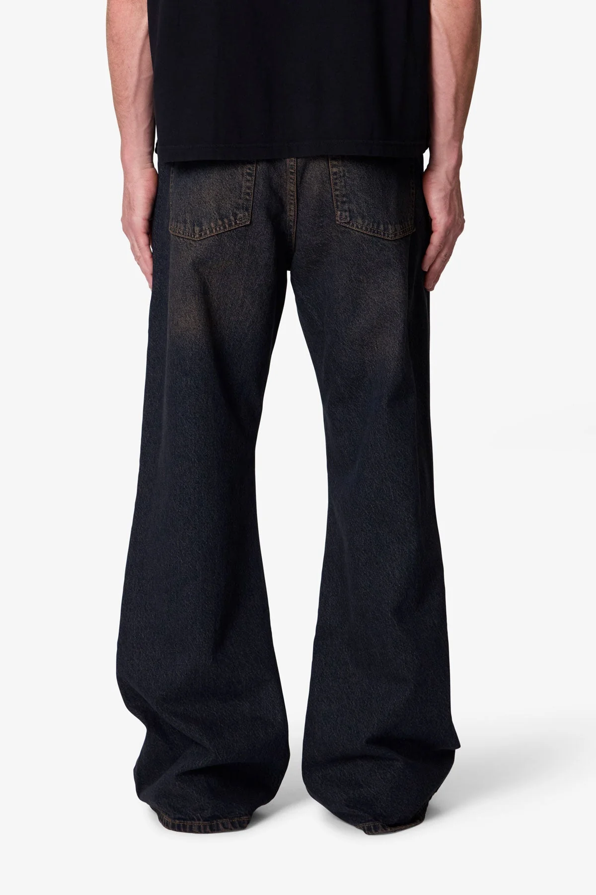 Kick Flare Denim - Washed Brown - Image 5