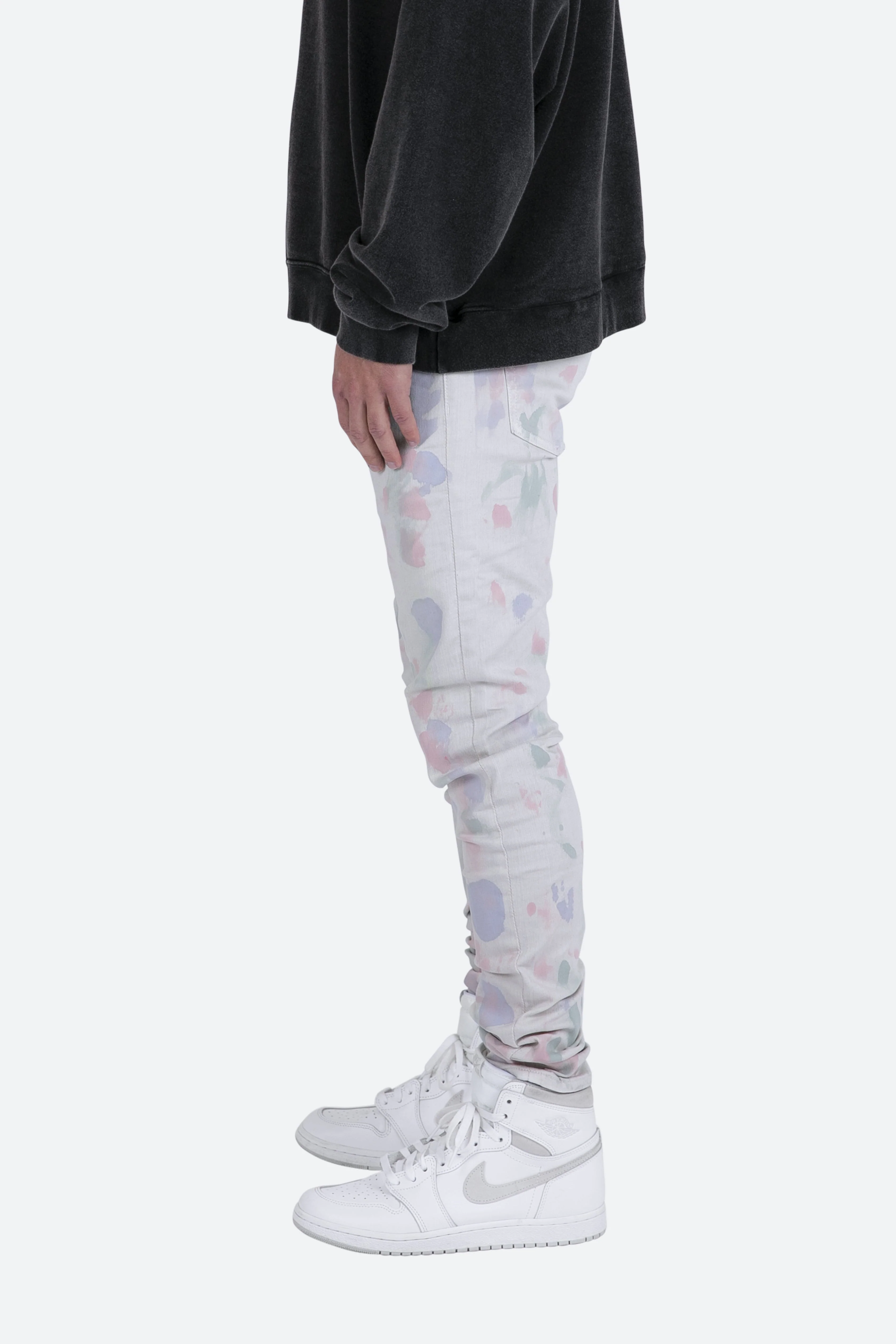 M363 Painted Slim Denim - Off White - Image 4