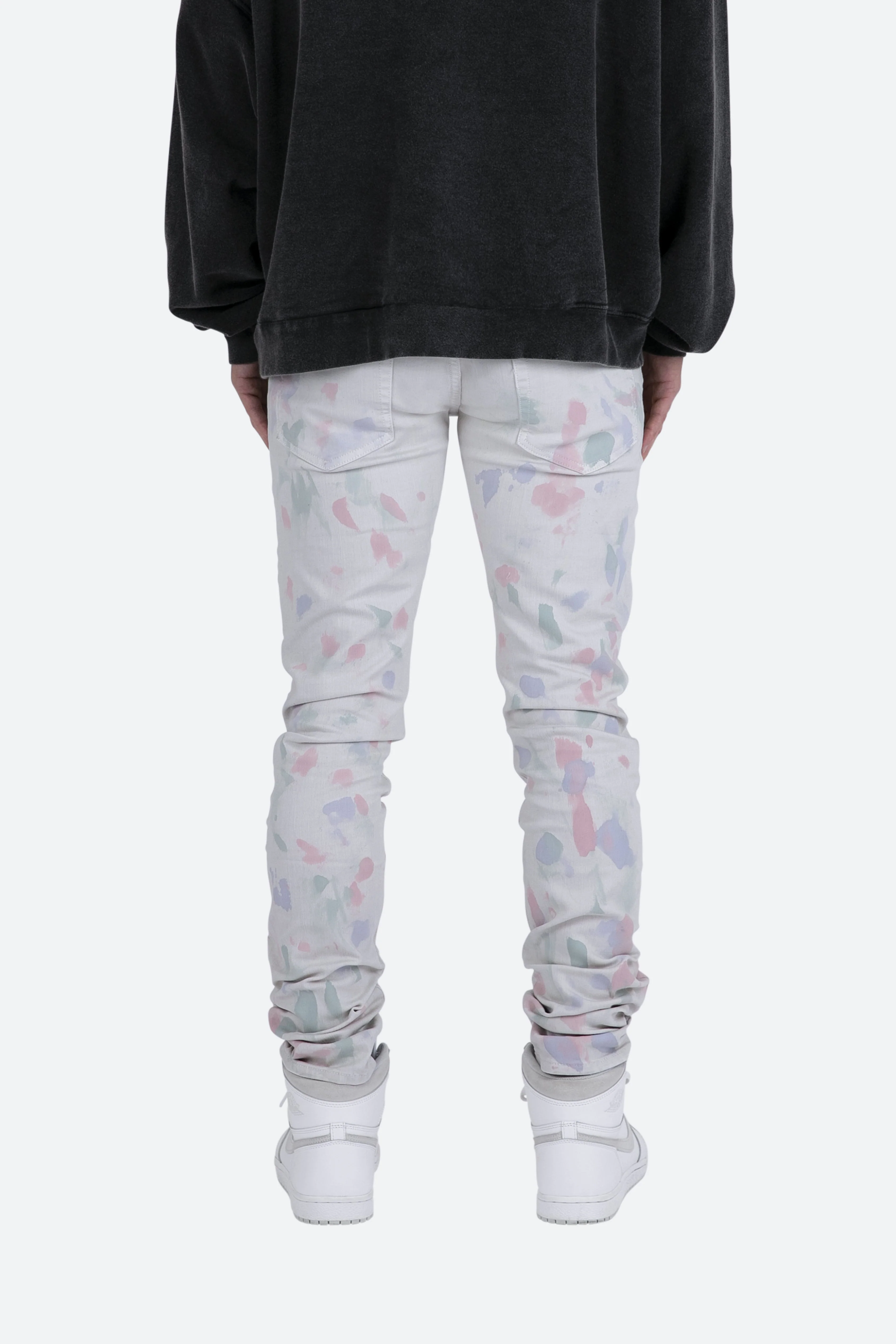 M363 Painted Slim Denim - Off White - Image 5