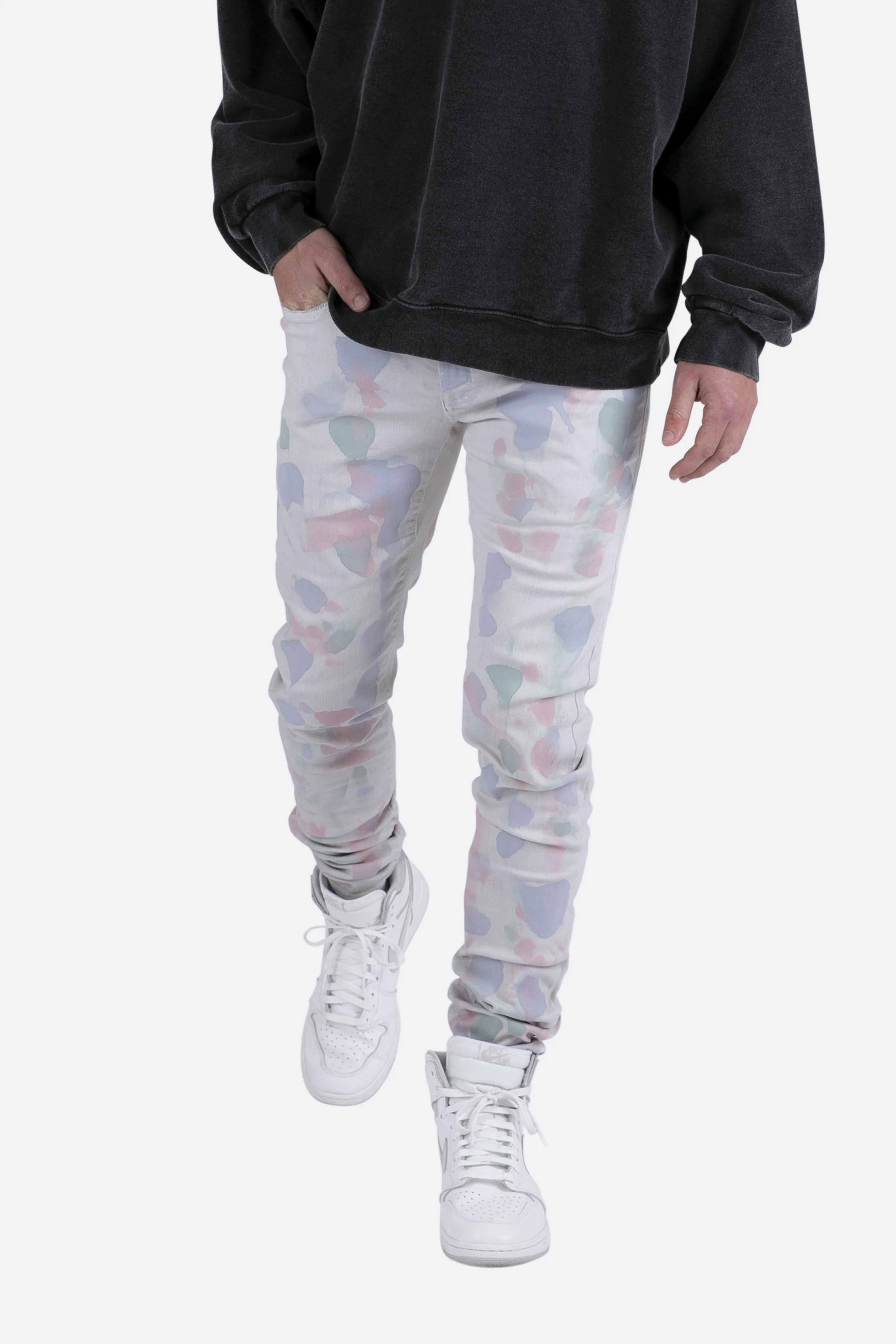 M363 Painted Slim Denim - Off White - Image 6
