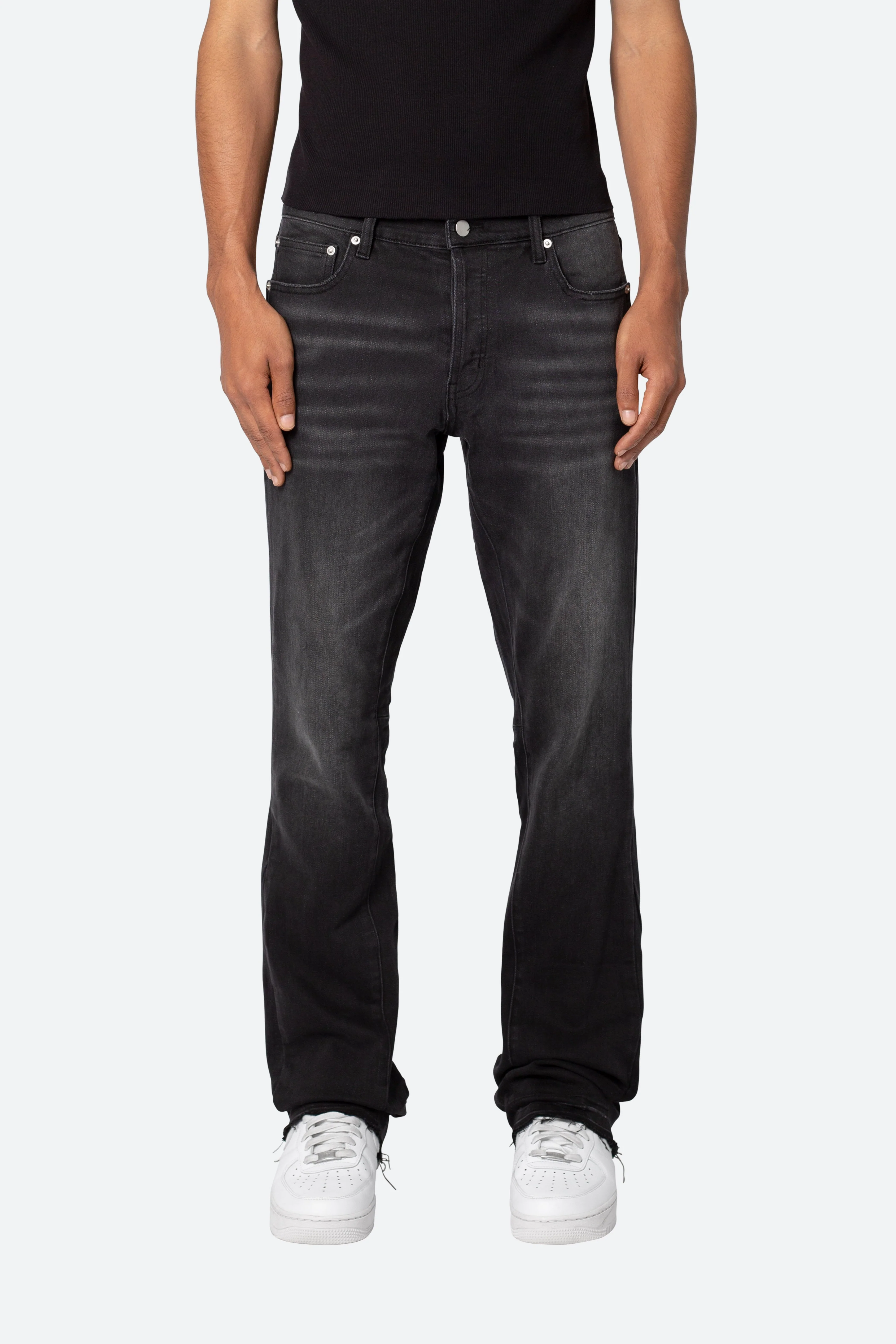 M524 Slim Stacked Denim - Washed Black - Image 3