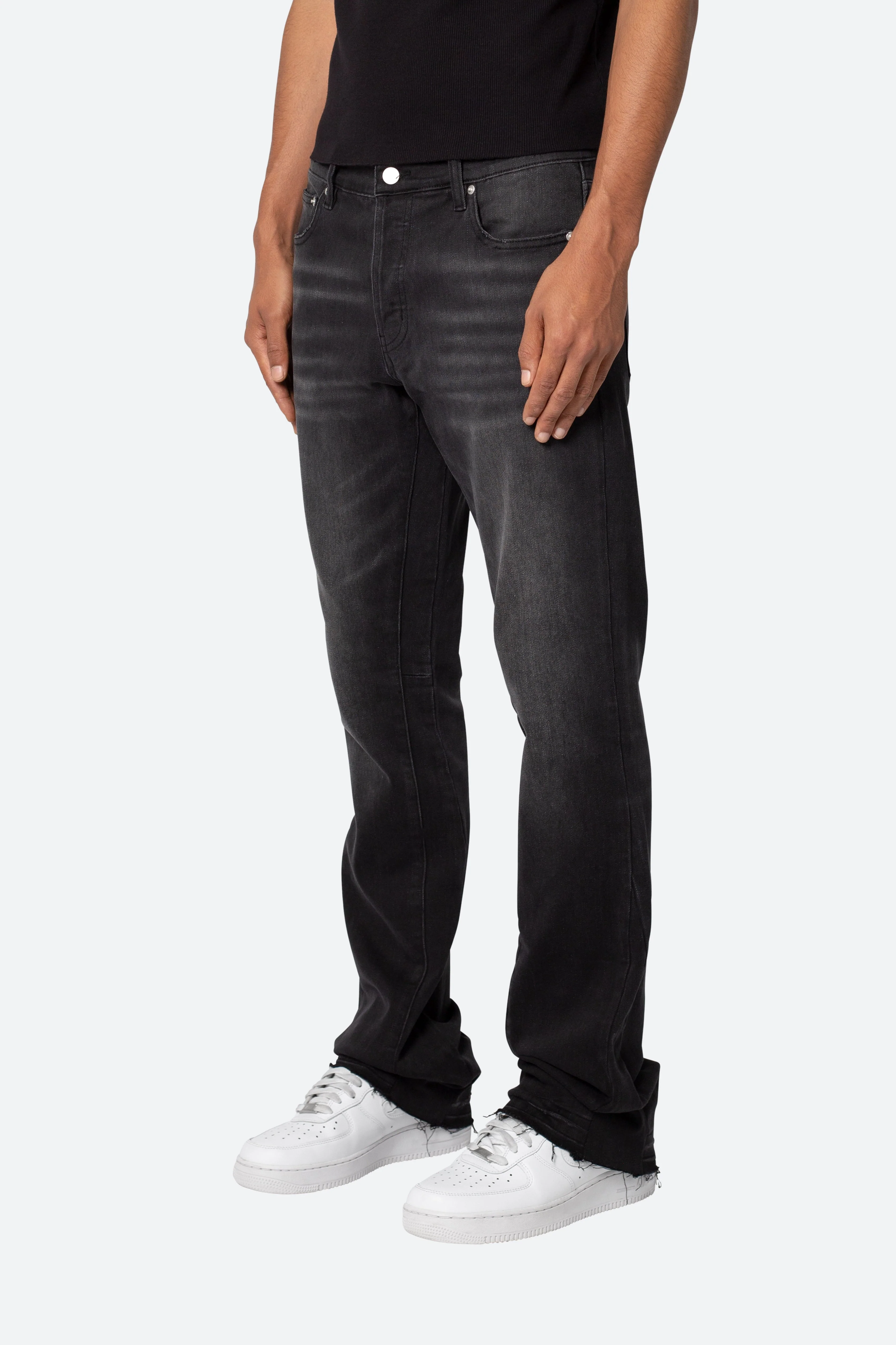 M524 Slim Stacked Denim - Washed Black - Image 4