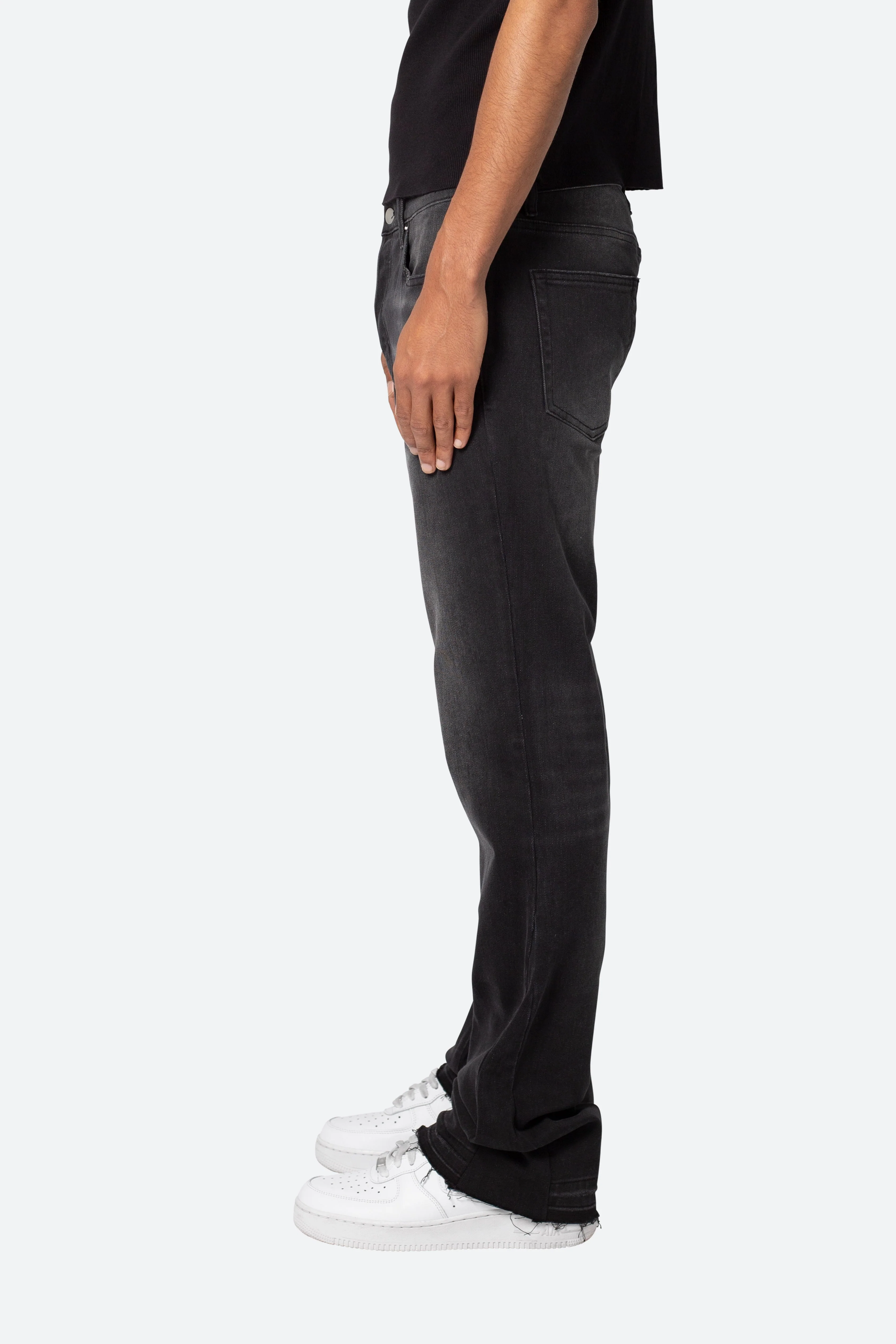 M524 Slim Stacked Denim - Washed Black - Image 5