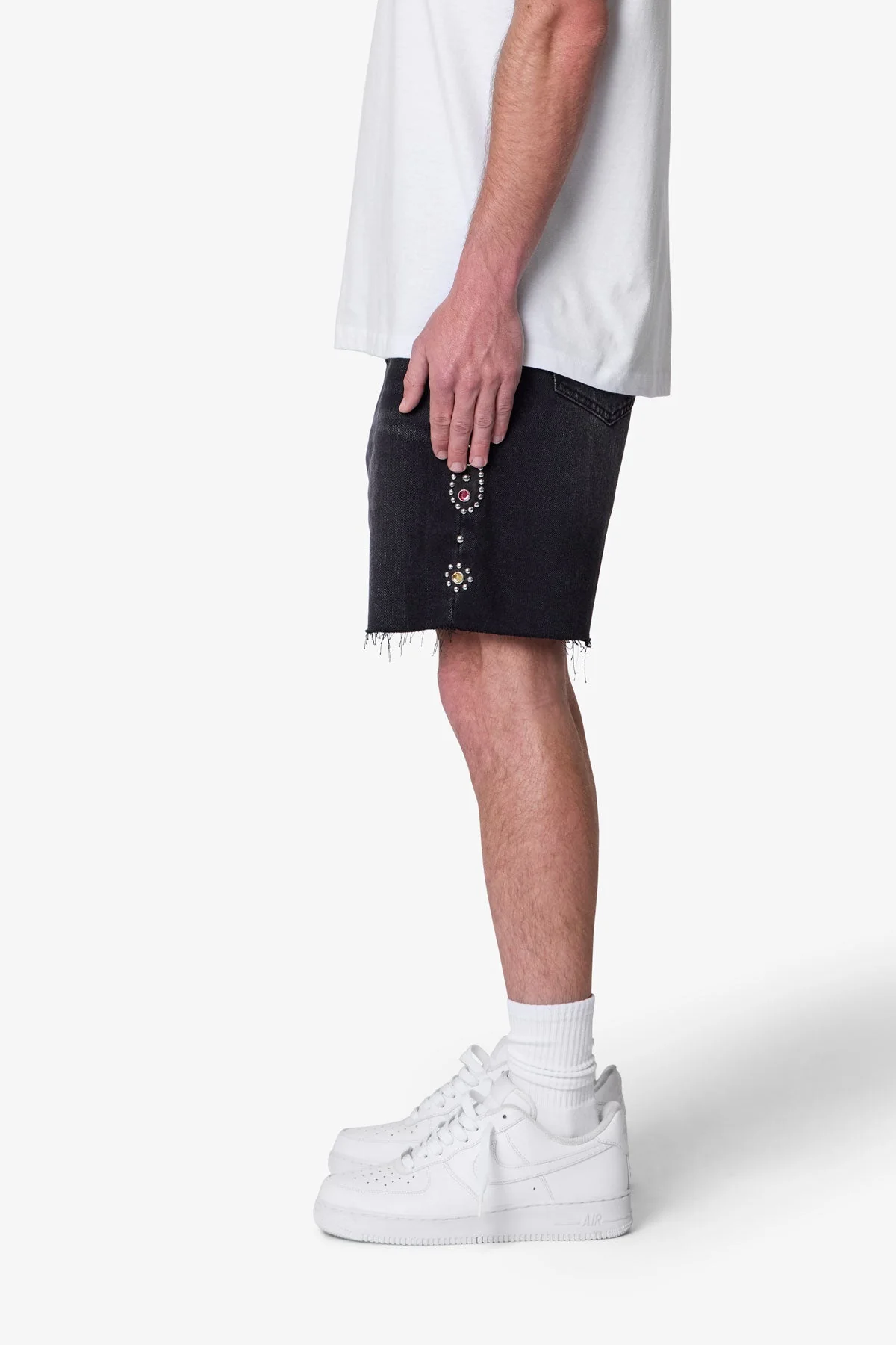 Mojave Denim Shorts - Black - Image 4