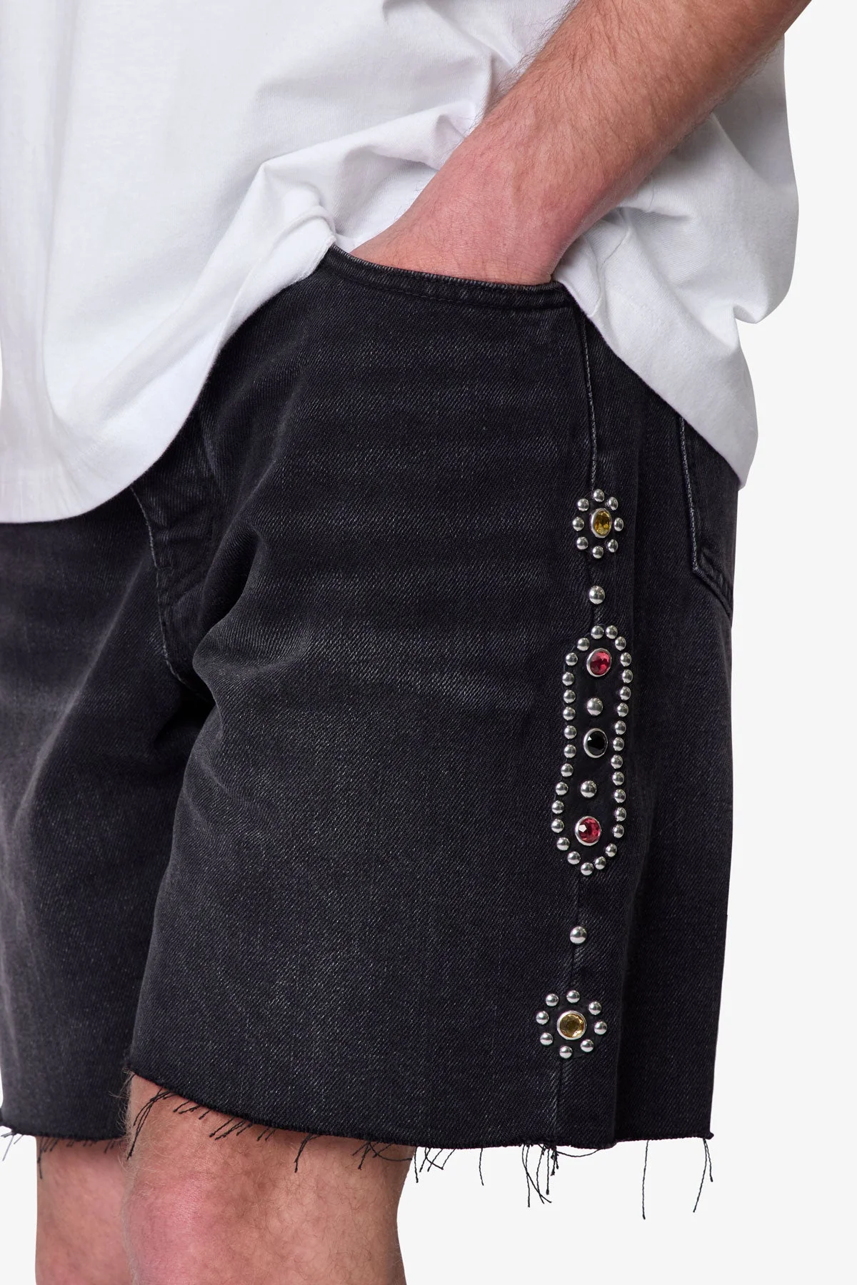 Mojave Denim Shorts - Black - Image 7