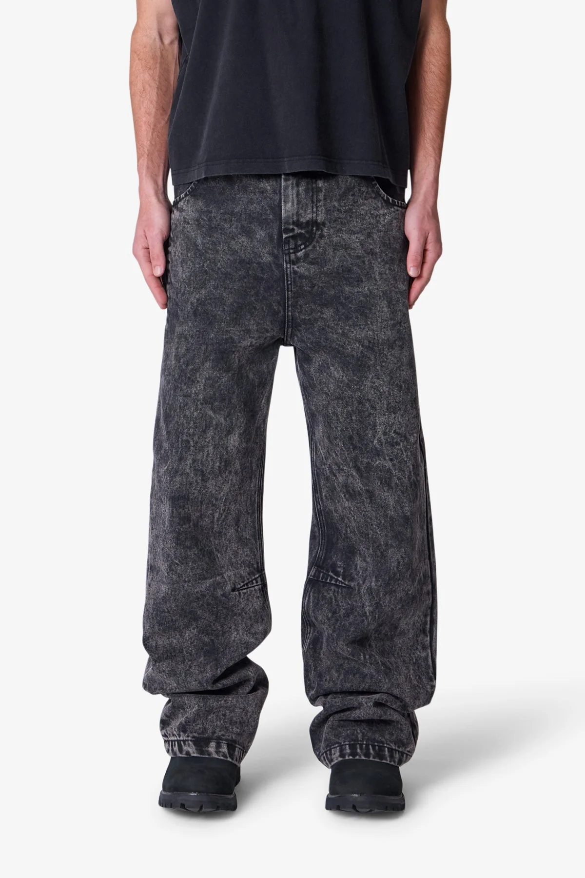Baggy Moto Denim - Vintage Black - Image 2