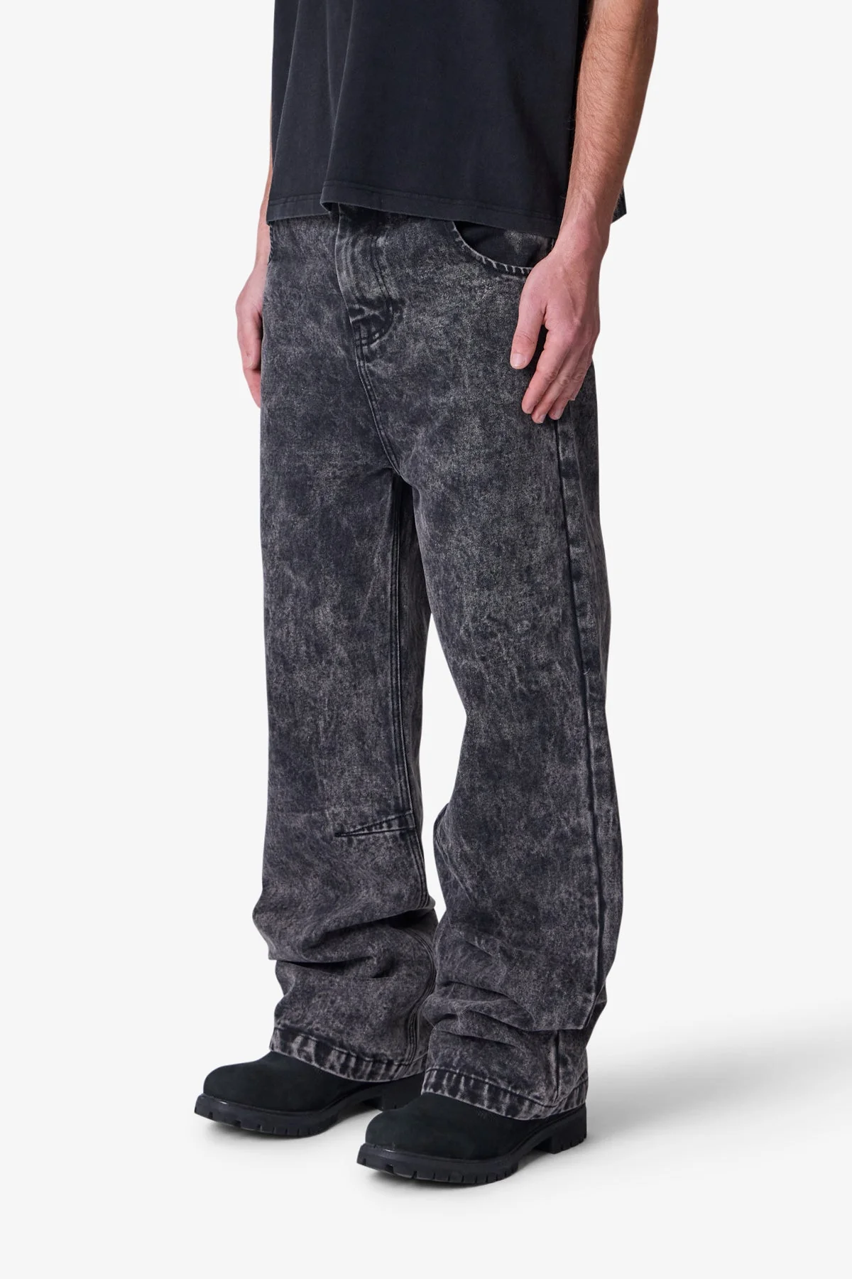 Baggy Moto Denim - Vintage Black - Image 3