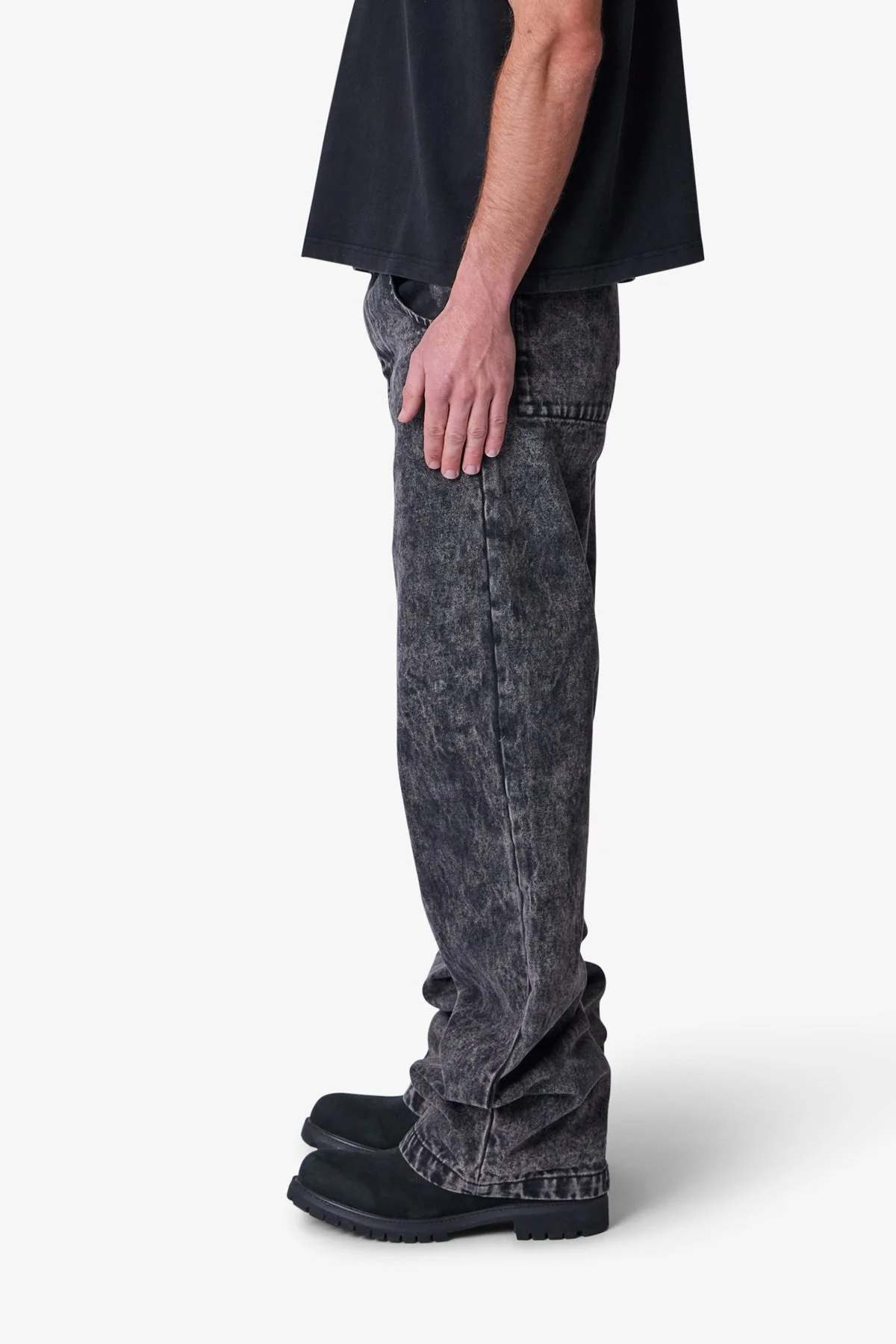 Baggy Moto Denim - Vintage Black - Image 4