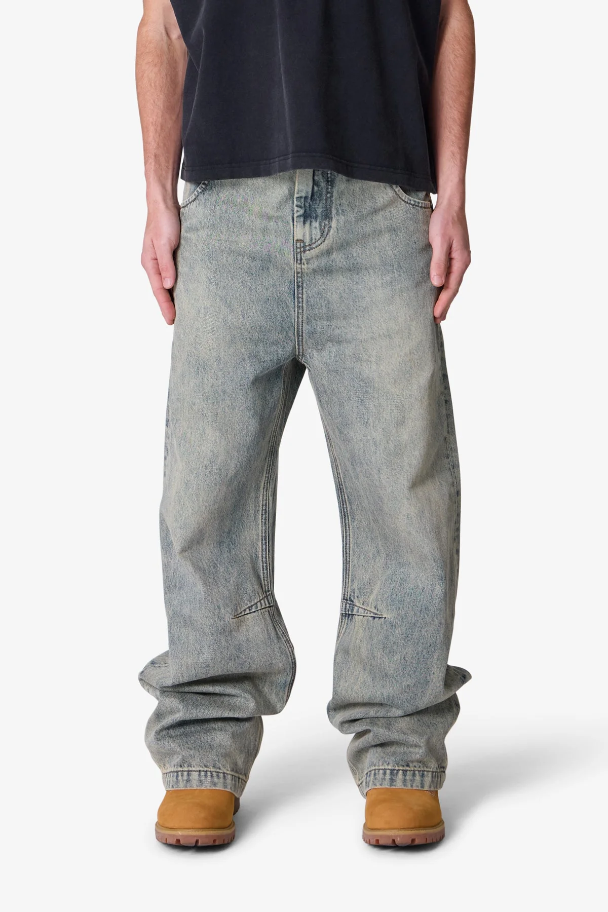 Baggy Moto Denim - Vintage Blue - Image 2