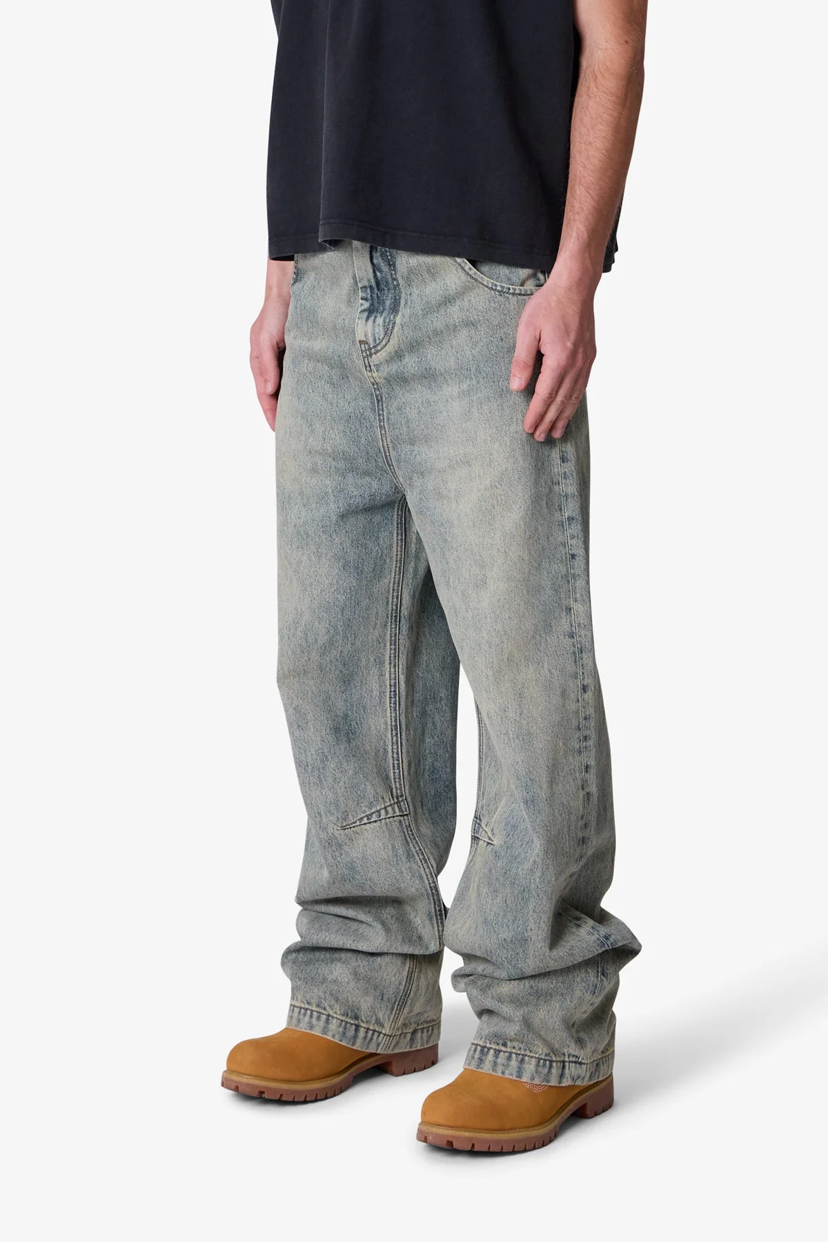 Baggy Moto Denim - Vintage Blue - Image 3