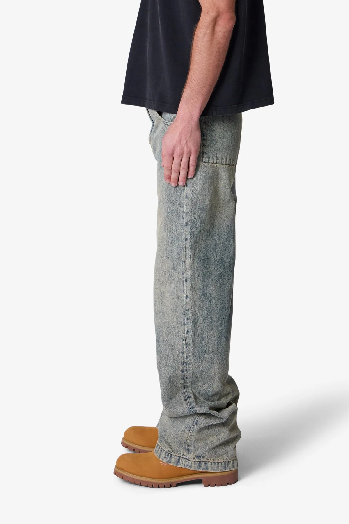 Baggy Moto Denim - Vintage Blue - Image 4