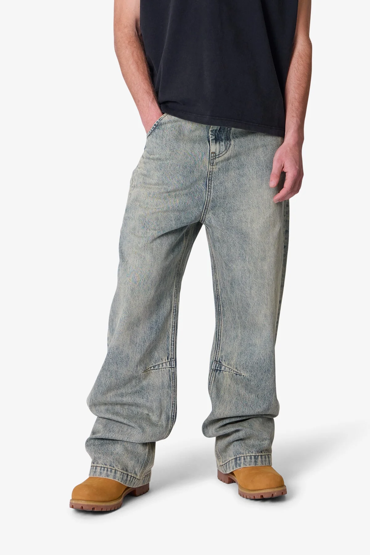 Baggy Moto Denim - Vintage Blue - Image 6