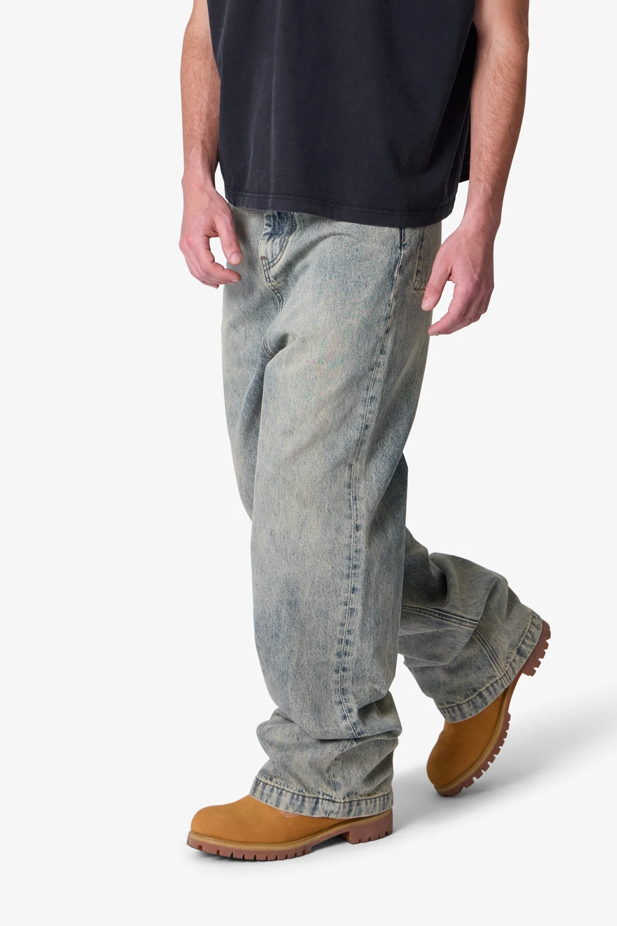 Baggy Moto Denim - Vintage Blue - Image 7