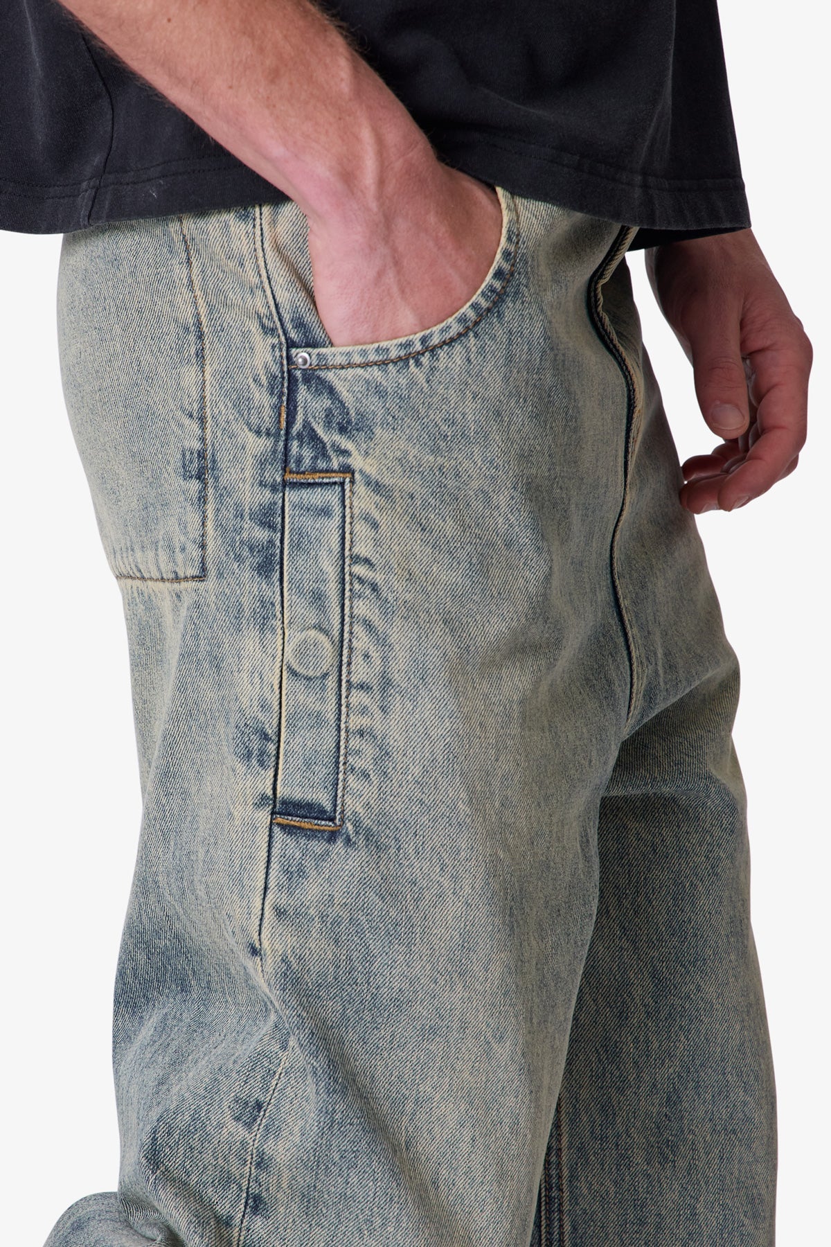 Baggy Moto Denim - Vintage Blue - Image 9
