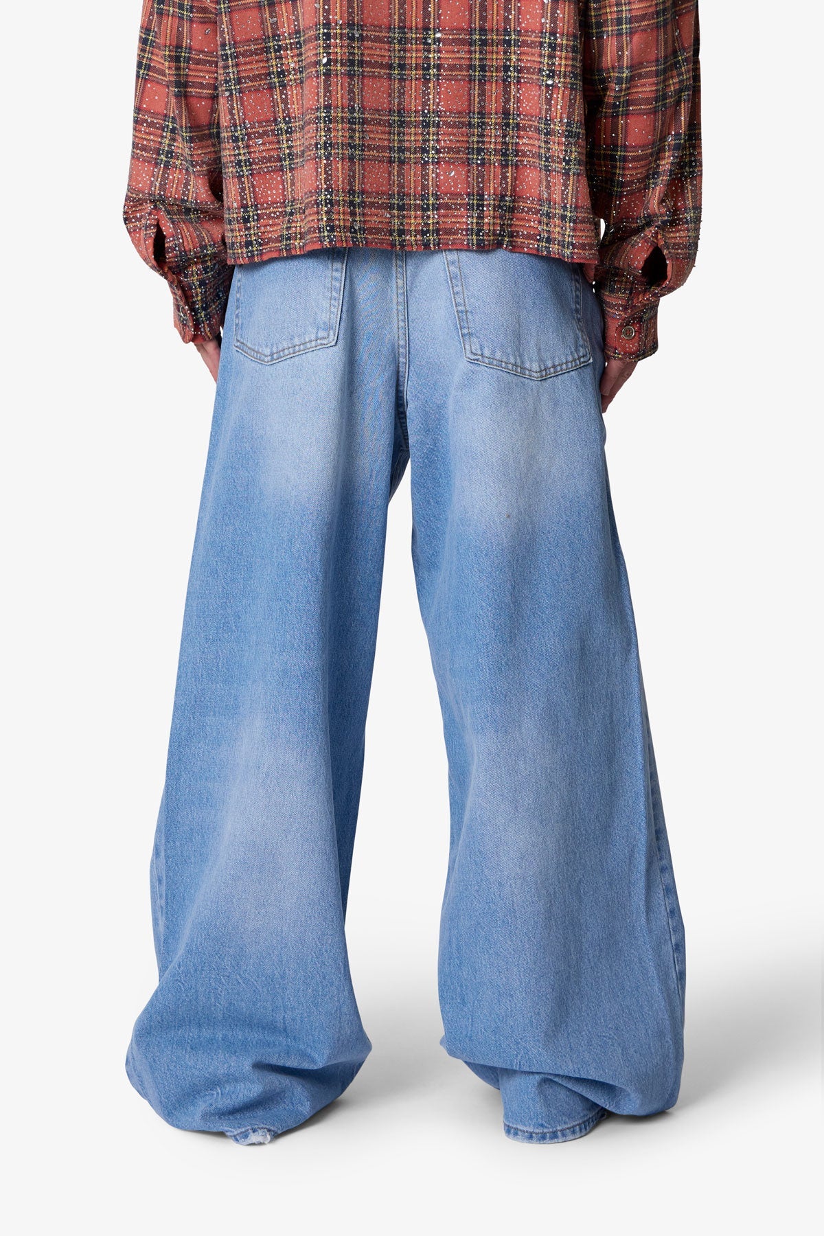 Patched Rave Denim - Washed Blue - Image 5