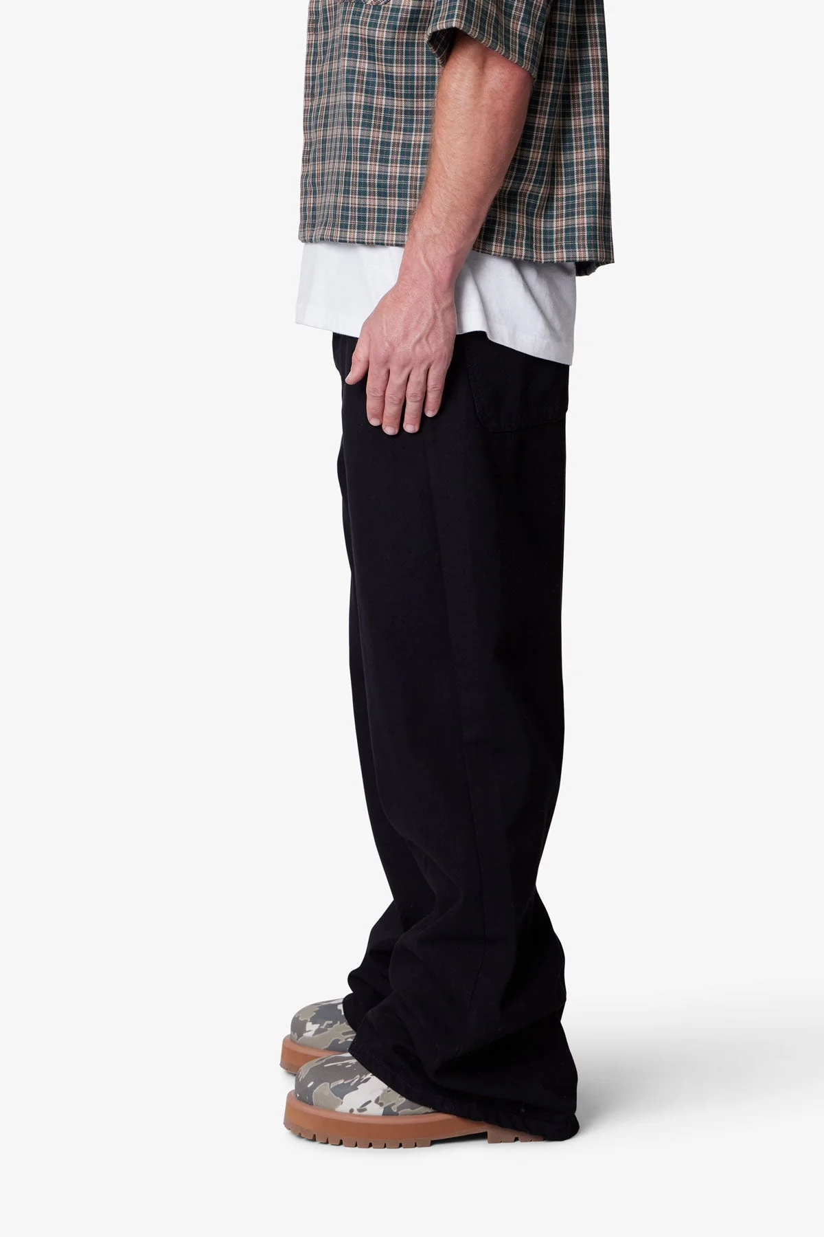 Raw Baggy Rave Denim - Washed Black - Image 4