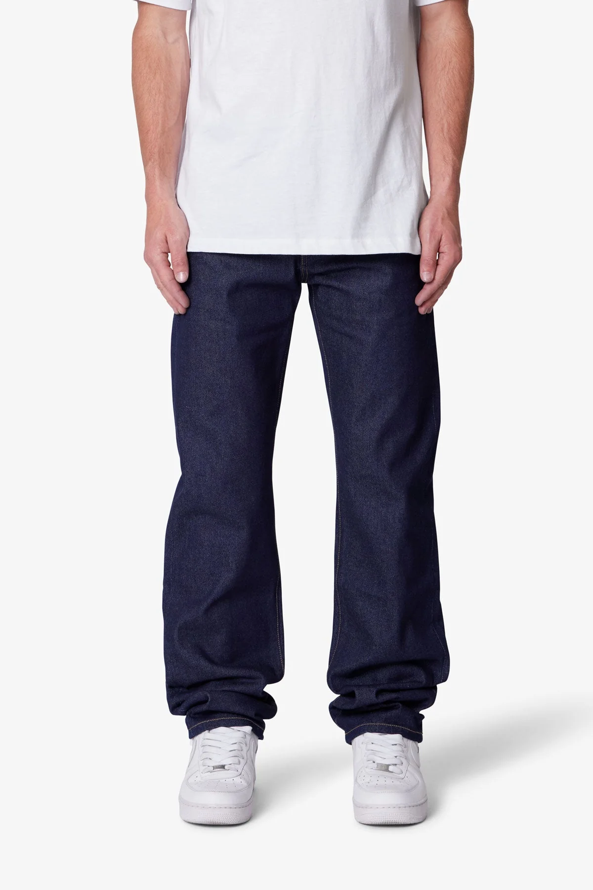 Raw Straight Denim - Rinsed Indigo - Image 2