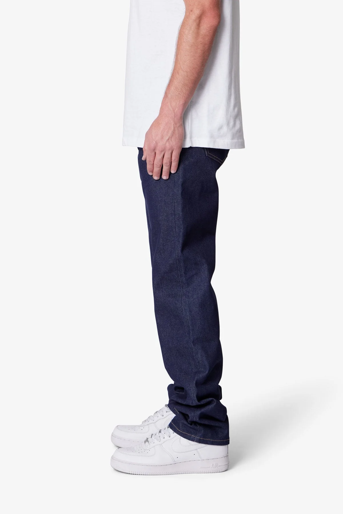 Raw Straight Denim - Rinsed Indigo - Image 4