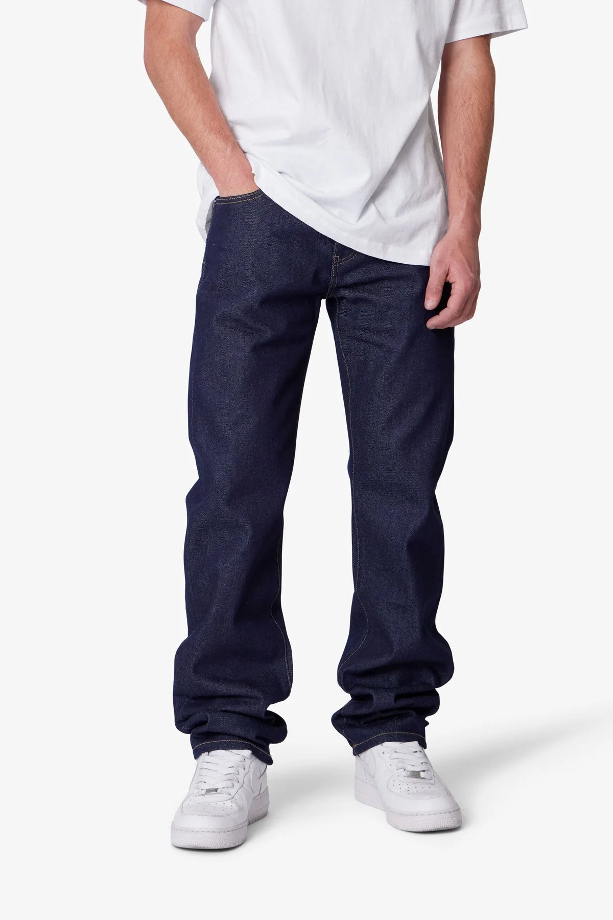 Raw Straight Denim - Rinsed Indigo - Image 6